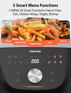 Foto 3 | Air Fryer Toshiba 7.7qt Tamaño Familiar 12 Menús Preestablecidos - Venta Internacional