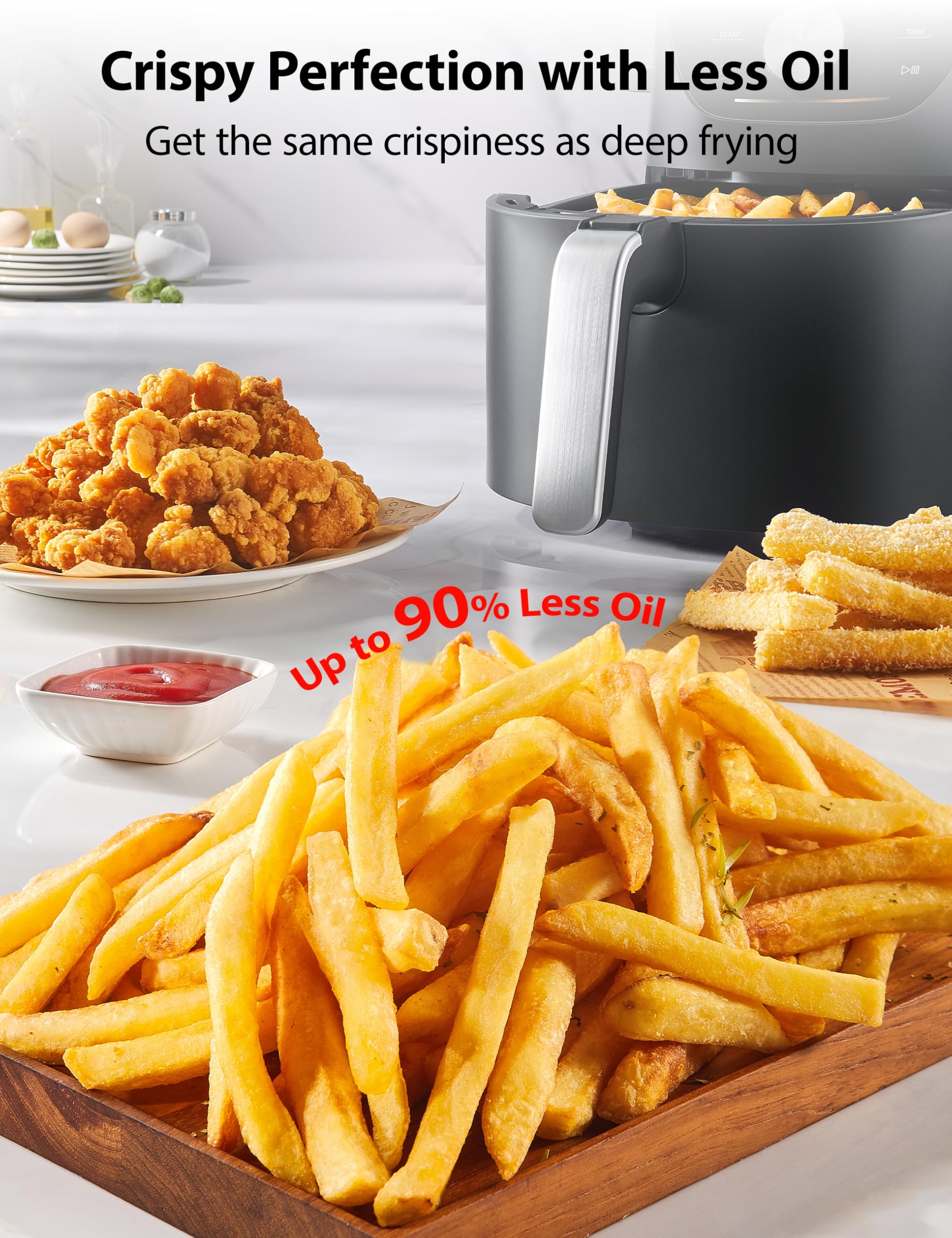 Foto 7 pulgar | Air Fryer Toshiba 7.7qt Tamaño Familiar 12 Menús Preestablecidos - Venta Internacional