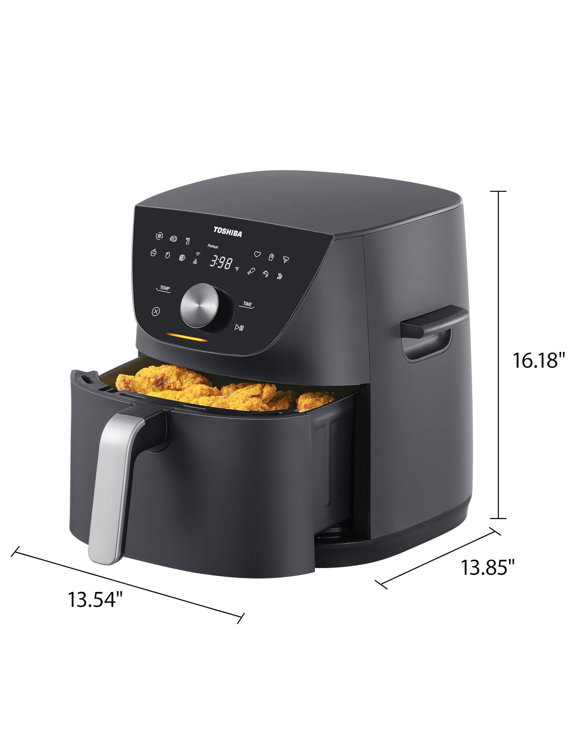 Foto 8 pulgar | Air Fryer Toshiba 7.7qt Tamaño Familiar 12 Menús Preestablecidos - Venta Internacional