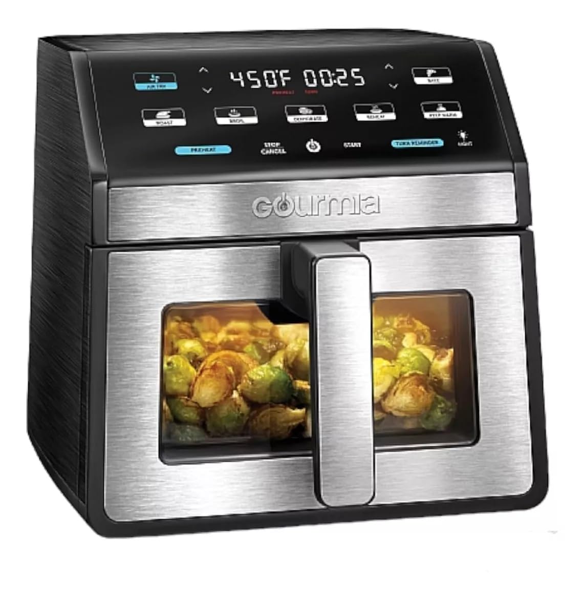 Freidora Gourmia Gaf858 Digital De 7.5 Litros Con Ventana Y Luz - Venta Internacional