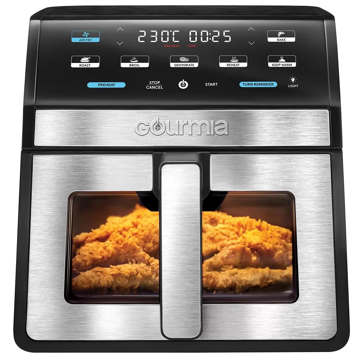 Foto 7 | Freidora Gourmia Gaf858 Digital De 7.5 Litros Con Ventana Y Luz - Venta Internacional