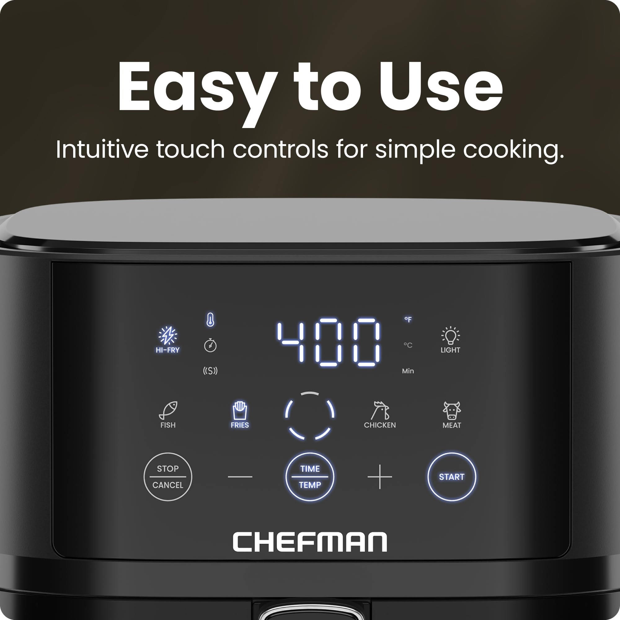 Foto 5 pulgar | Air Fryer Chefman 4 L Tecnología Hi-fry Antiadherente Negro - Venta Internacional
