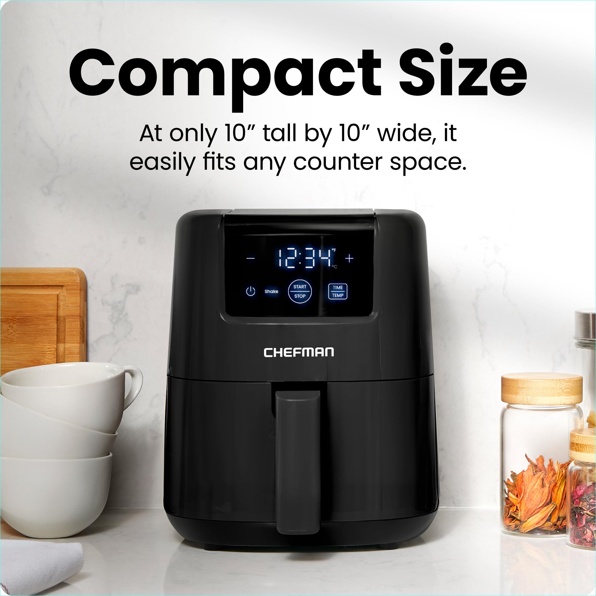 Foto 3 pulgar | Air Fryer Chefman Mini Antiadherente Digital - Venta Internacional