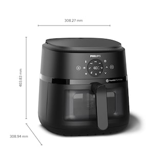 Foto 2 | Air Fryer Philips Serie 2000 6.2 L 13 en 1 Ventana de Cocción Negra - Venta Internacional