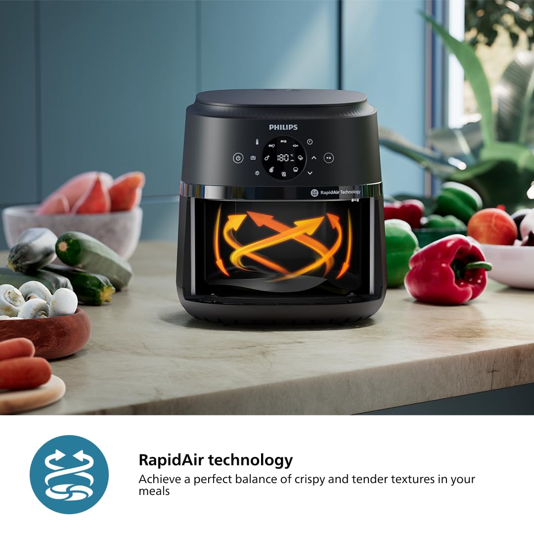 Foto 5 pulgar | Air Fryer Philips Serie 2000 6.2 L 13 en 1 Ventana de Cocción Negra - Venta Internacional