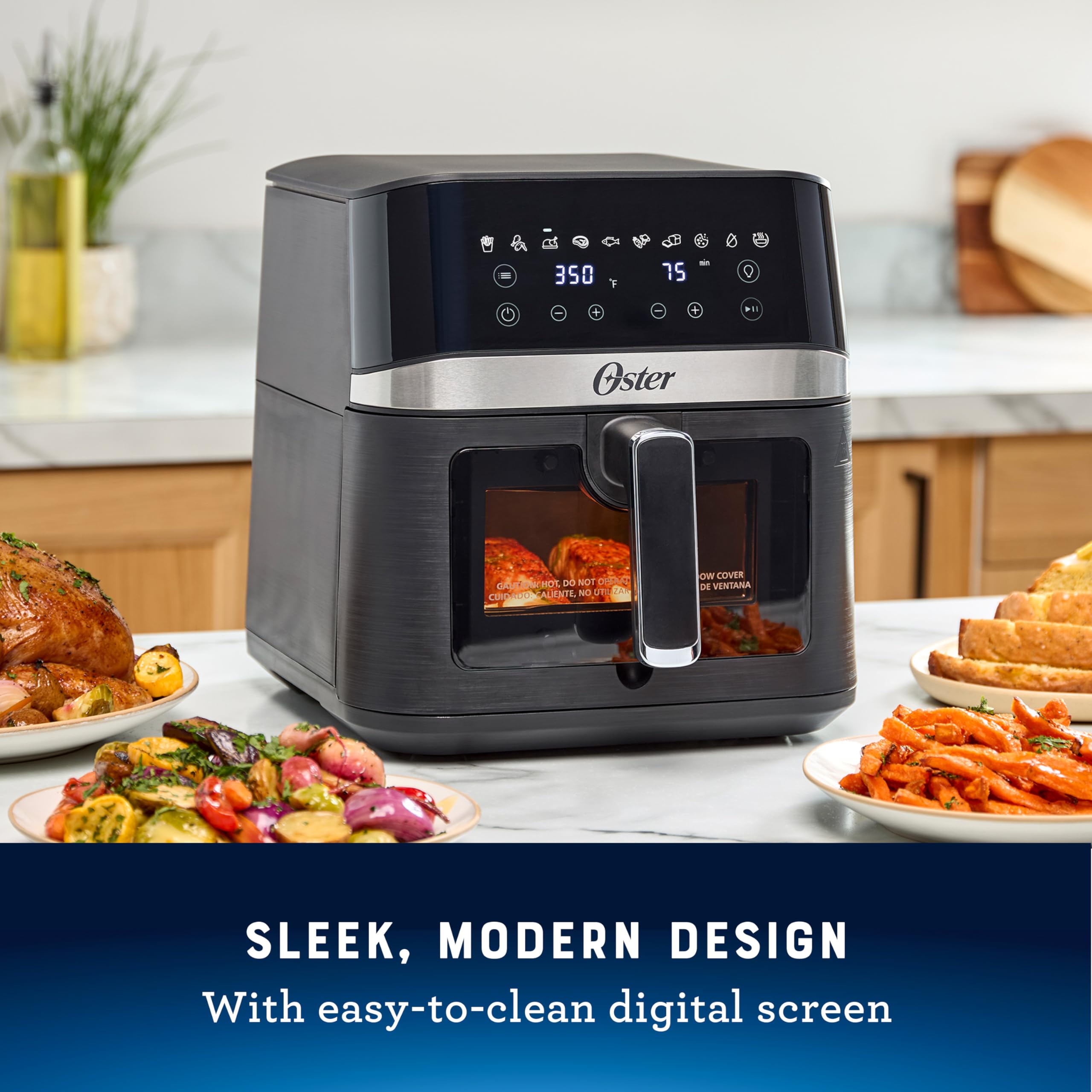 Foto 5 pulgar | Air Fryer Oster Digital 10 Ajustes Preestablecidos Negro - Venta Internacional