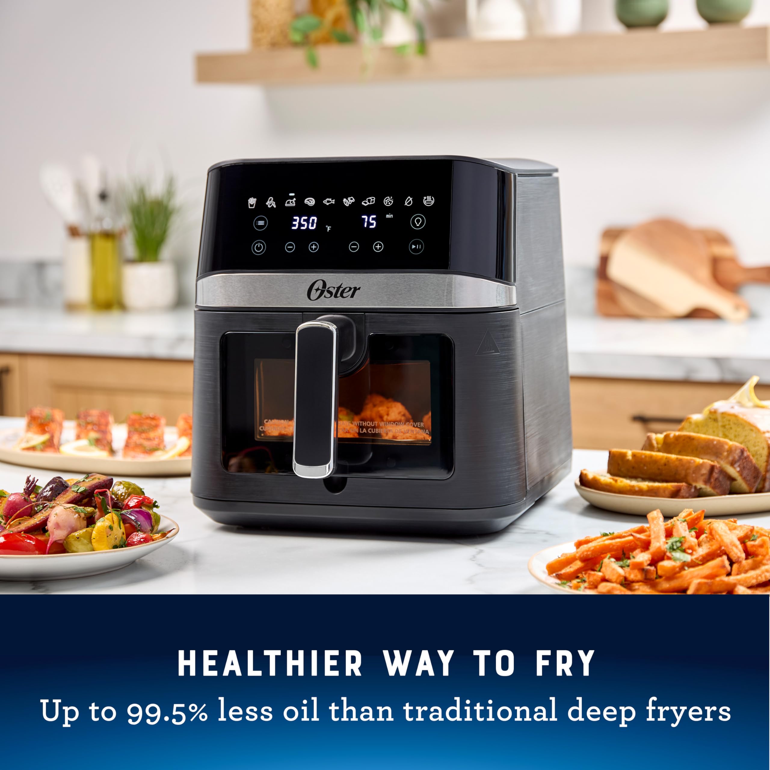Foto 5 | Air Fryer Oster Digital 10 Ajustes Preestablecidos Negro - Venta Internacional