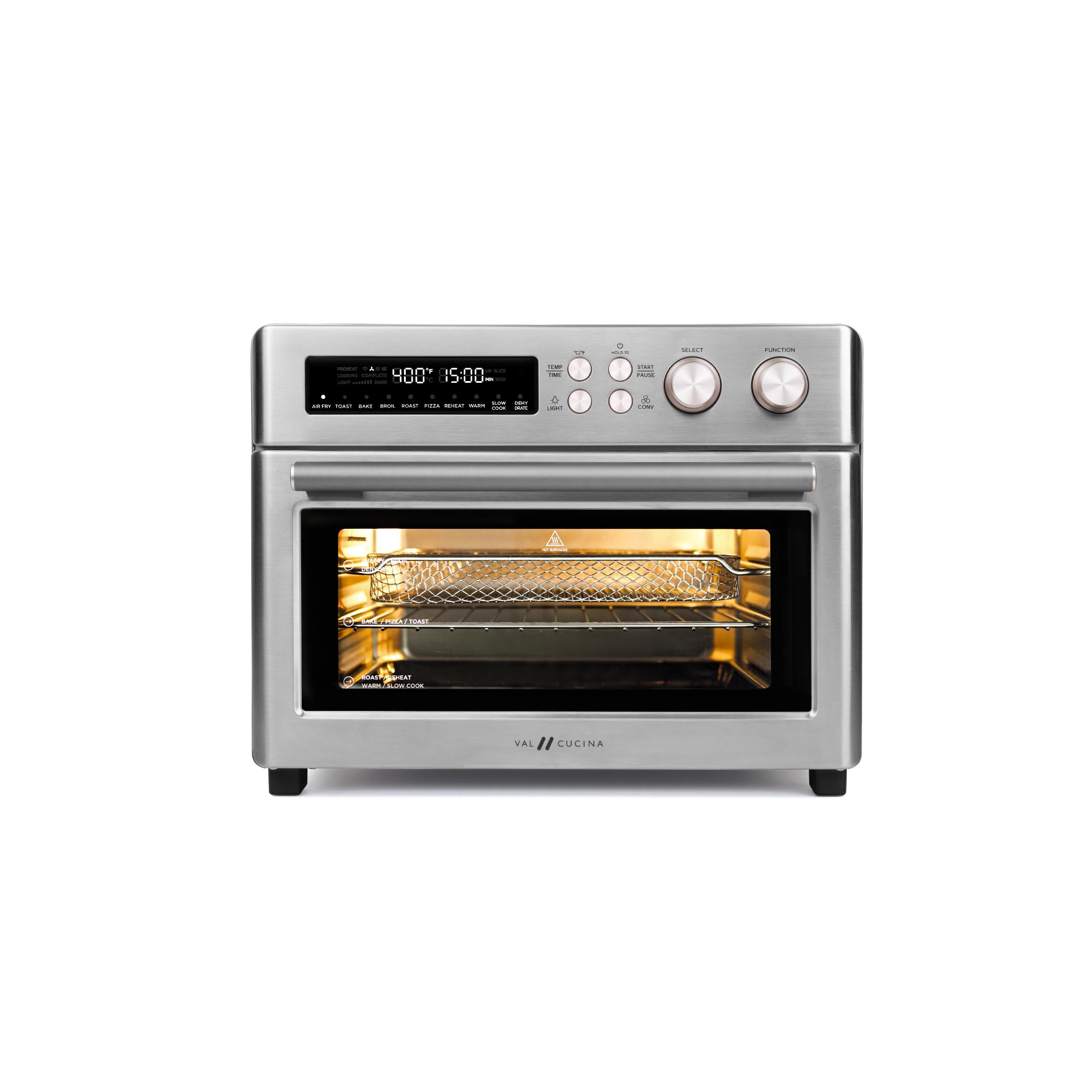 Freidora y Horno Tostador con Calefacción Infrarrojos Val Cucina 10 en 1 - Venta Internacional
