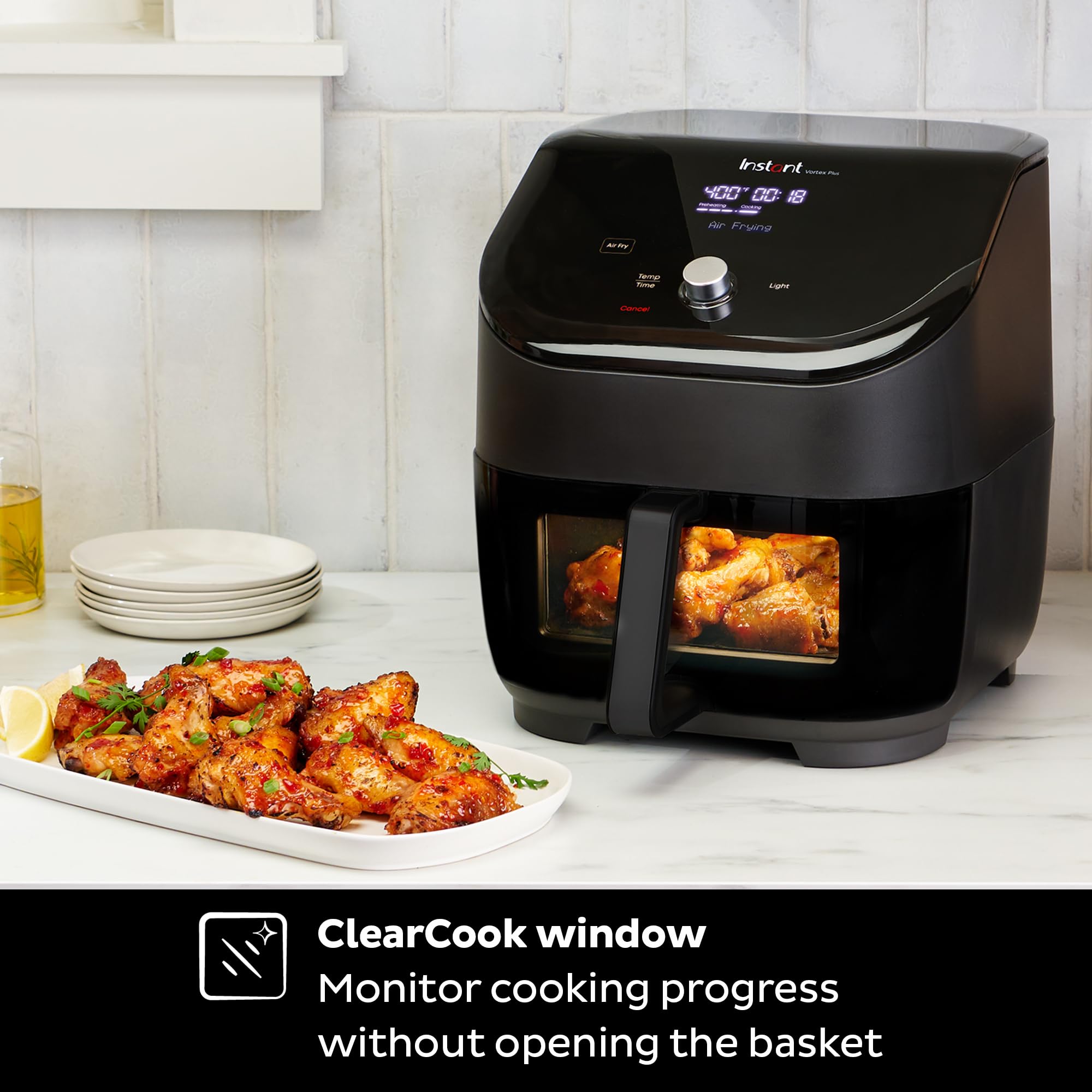 Foto 4 pulgar | Air Fryer Instant Pot Vortex Plus 6qt Clearcook Negro - Venta Internacional