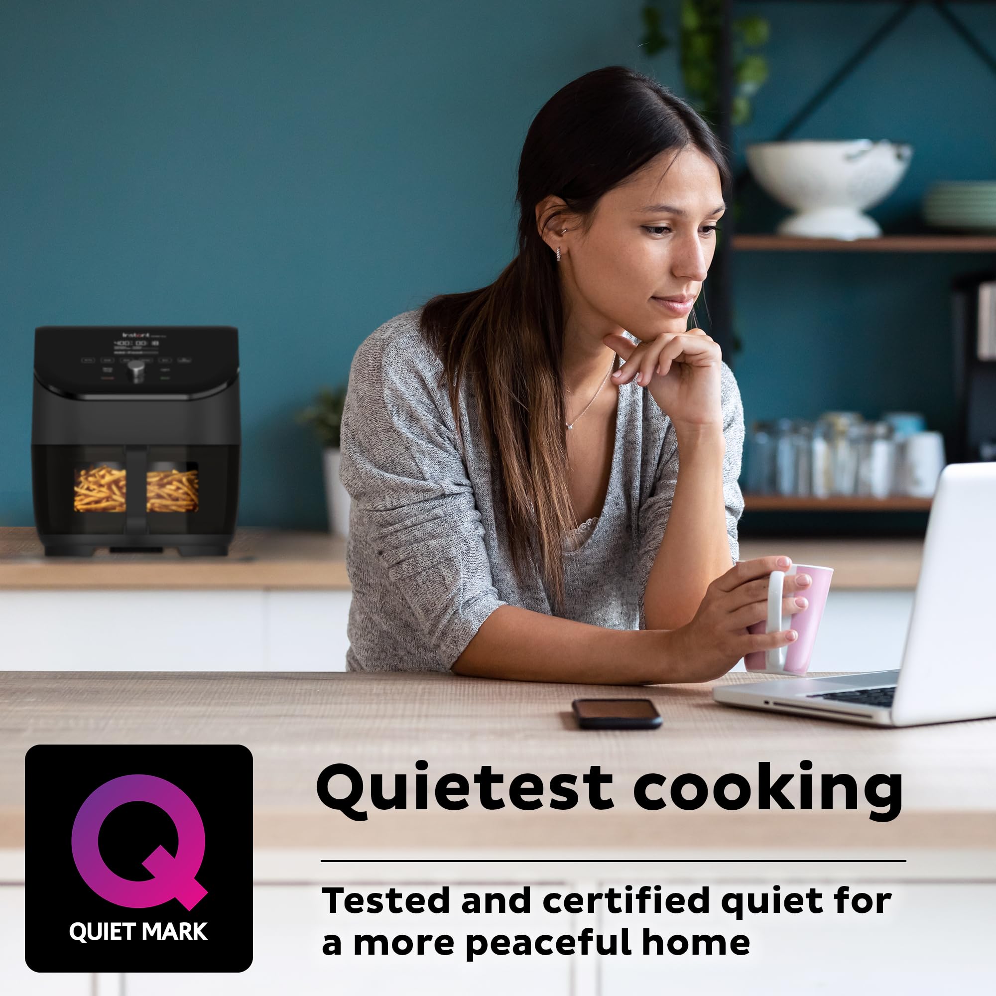 Foto 7 pulgar | Air Fryer Instant Pot Vortex Plus 6qt Clearcook Negro - Venta Internacional