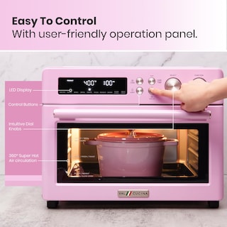 Foto 6 | Horno Tostador Air Fryer Val Cucina Estilo Retro 10 en 1 Rosa - Venta Internacional