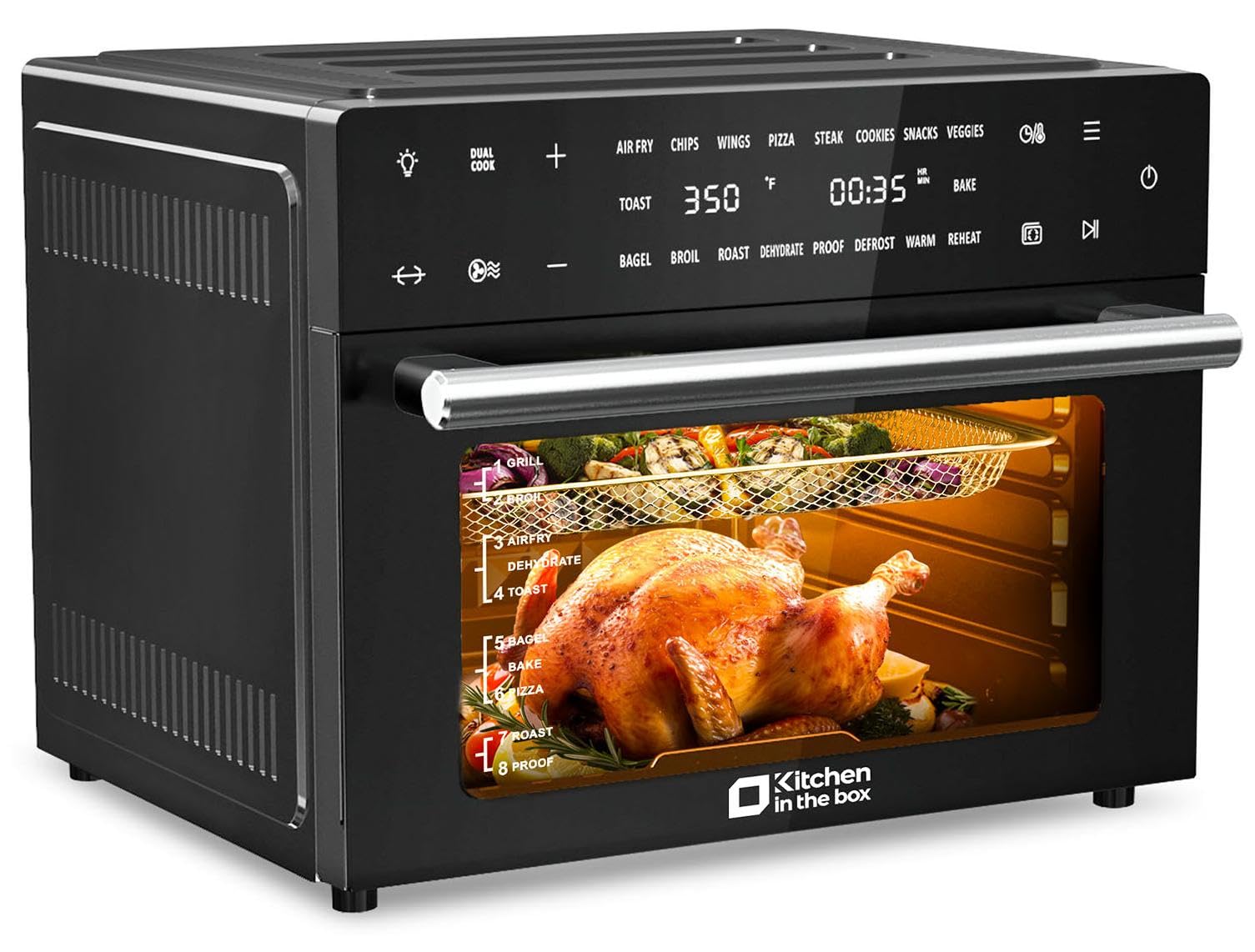 Foto 2 pulgar | Horno Tostador Kitchen in the box 32 L 1800 W 18 En 1 - Venta Internacional