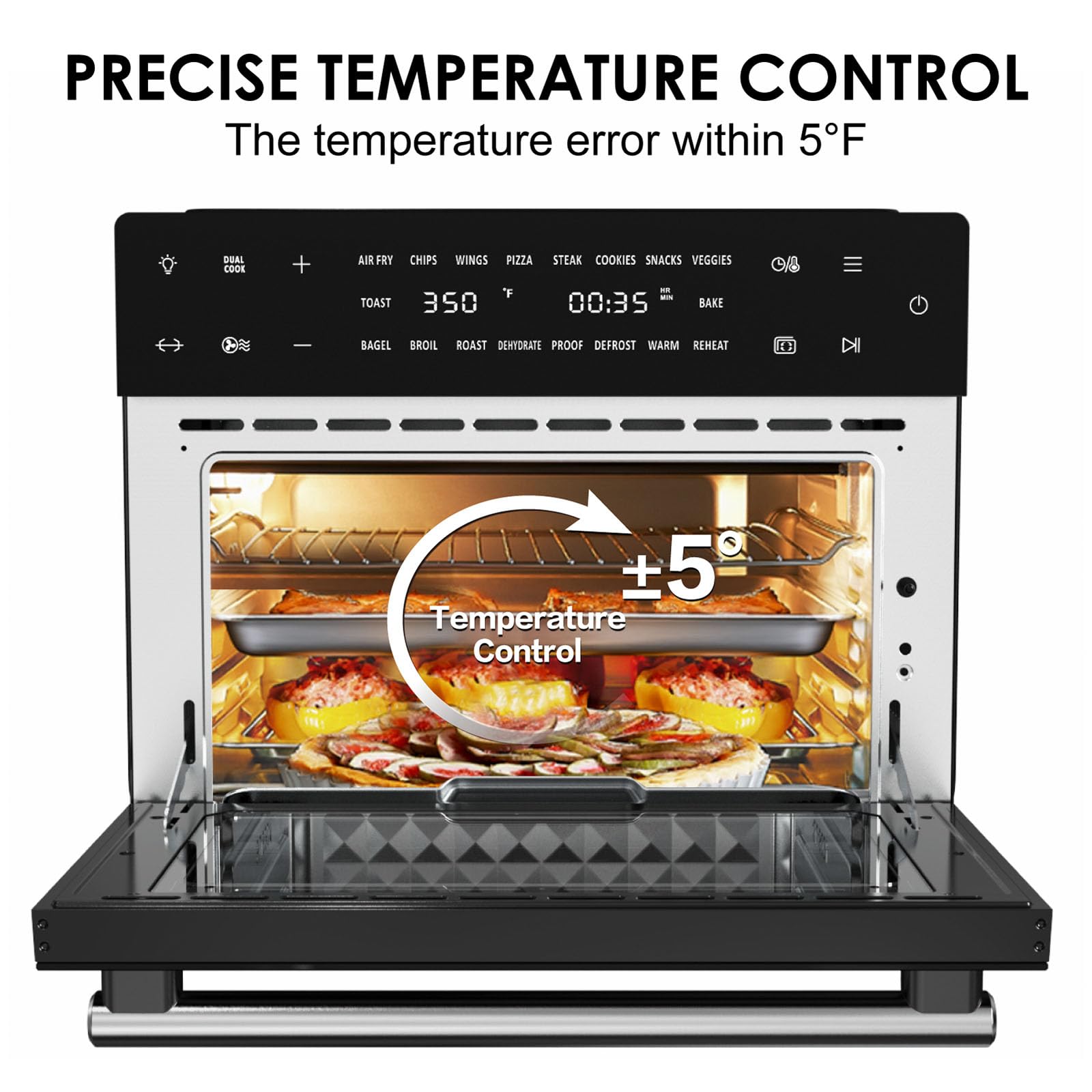 Foto 8 pulgar | Horno Tostador Kitchen in the box 32 L 1800 W 18 En 1 - Venta Internacional