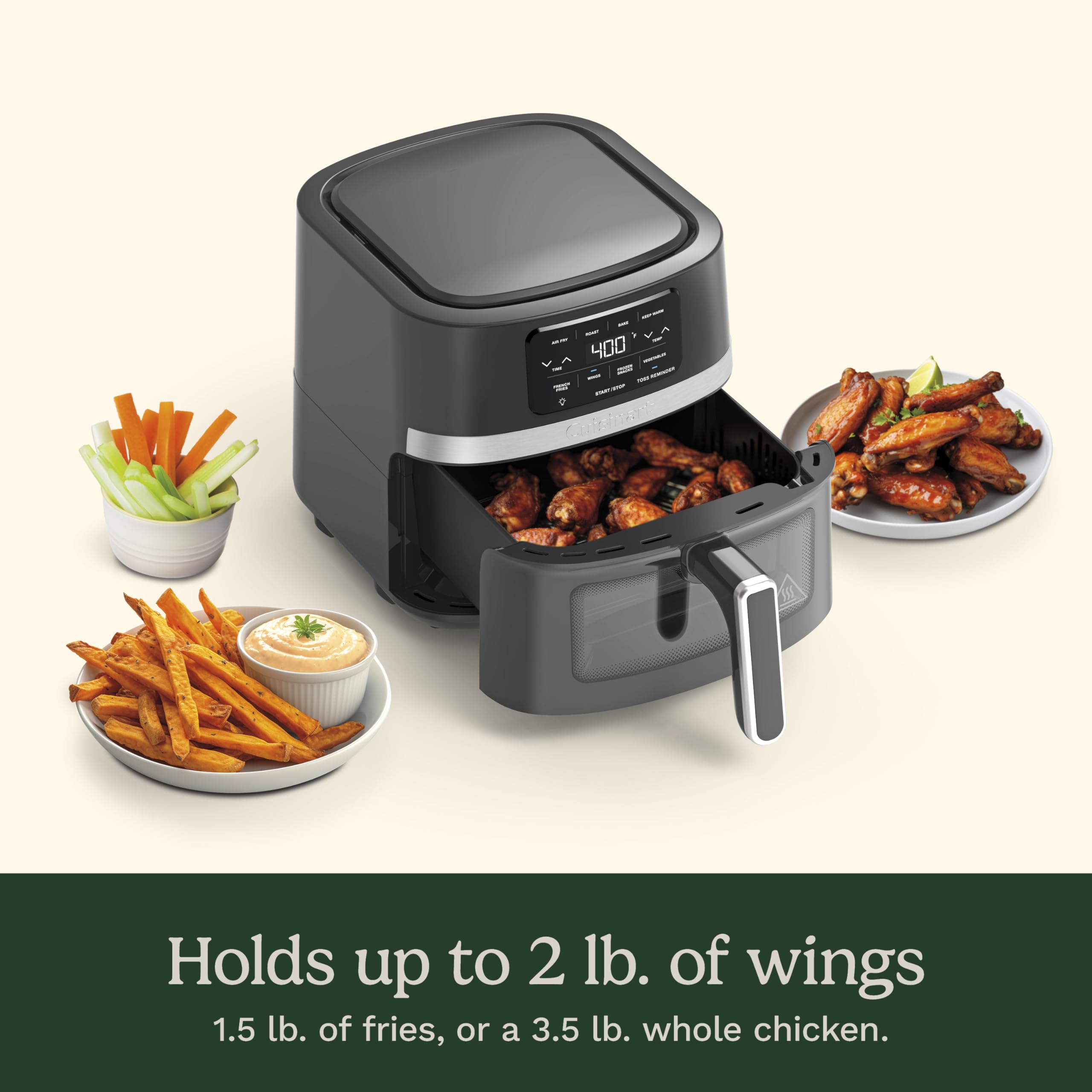 Foto 4 pulgar | Horno Air Freyer Cuisinart Air-160 4,5 L 4 Ajustes Preestablecidosn Acero Inoxidable - Venta Internacional