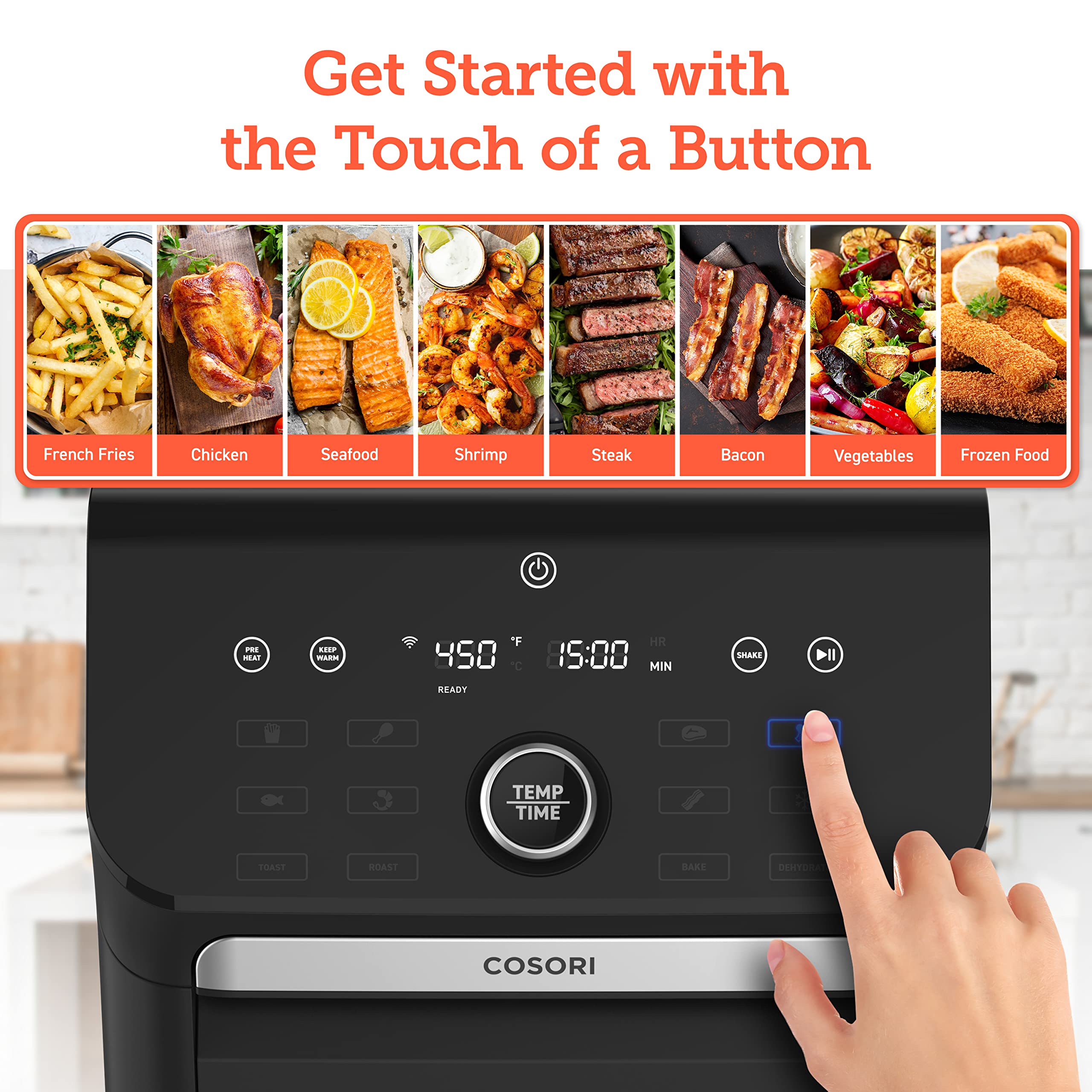 Foto 5 pulgar | Horno Tostador Air Fryer Cosori 10 l 14 en 1 - Venta Internacional