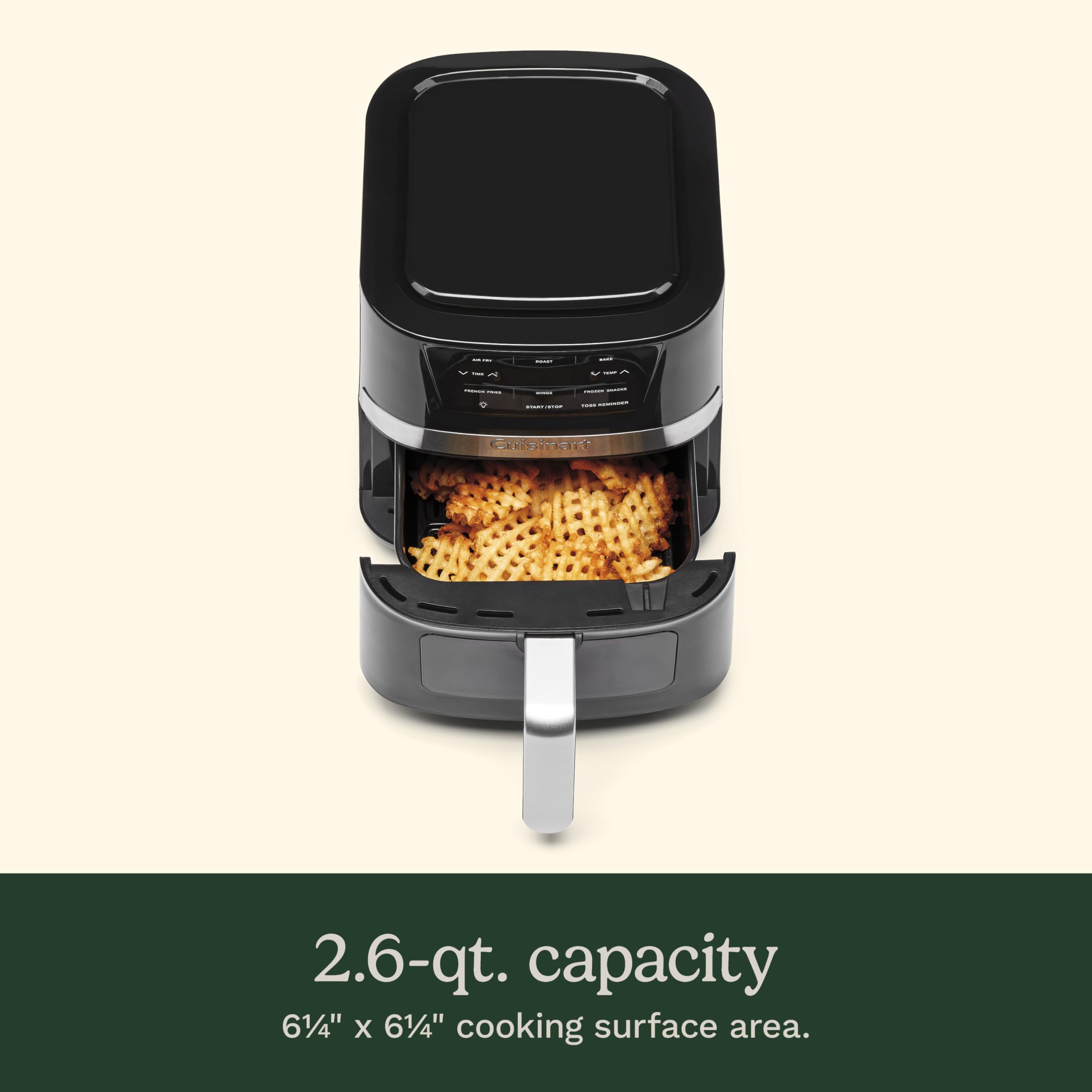 Foto 4 pulgar | Horno Air Fryer Cuisinart Air-80 2.6l Negro Acero Inoxidable - Venta Internacional