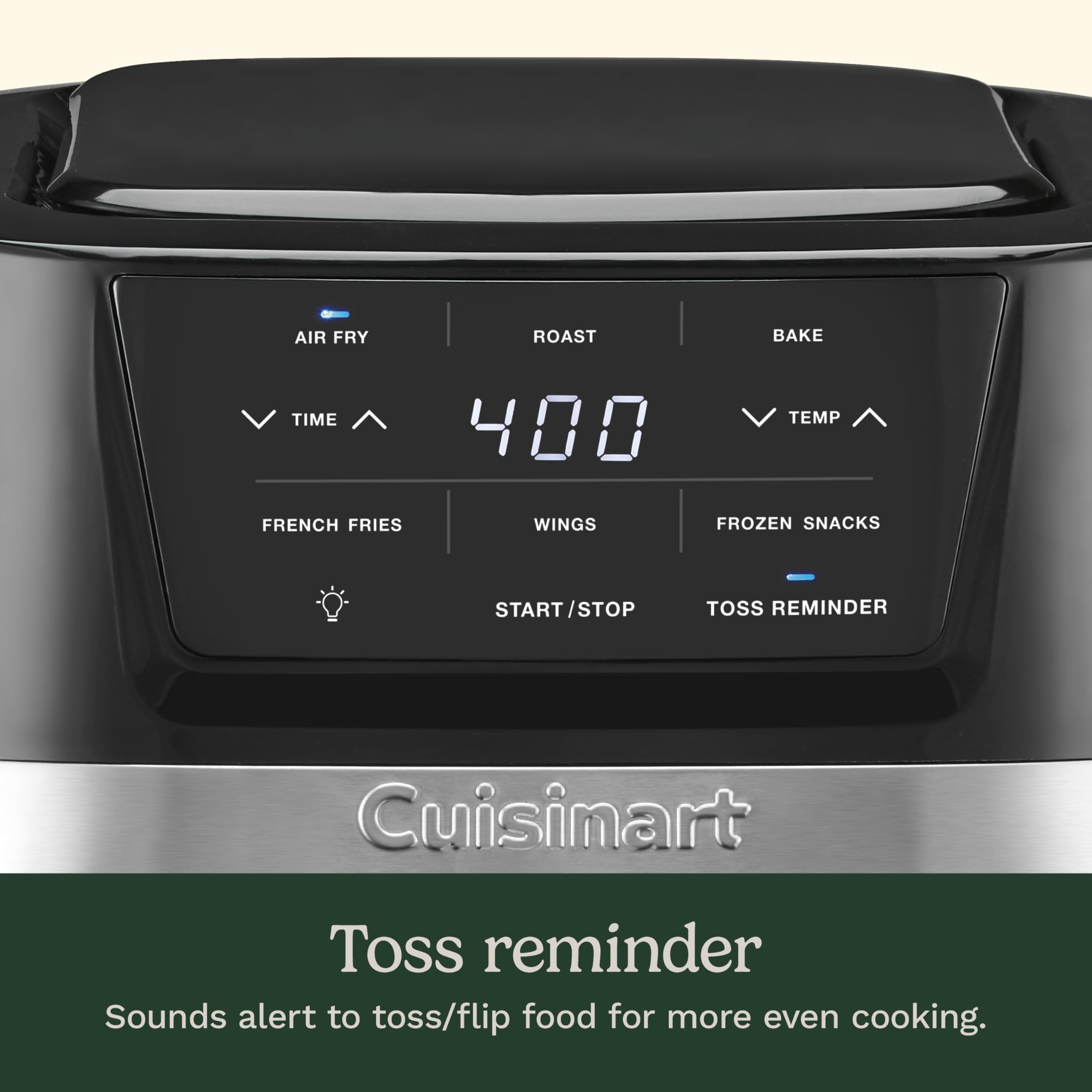 Foto 6 pulgar | Horno Air Fryer Cuisinart Air-80 2.6l Negro Acero Inoxidable - Venta Internacional