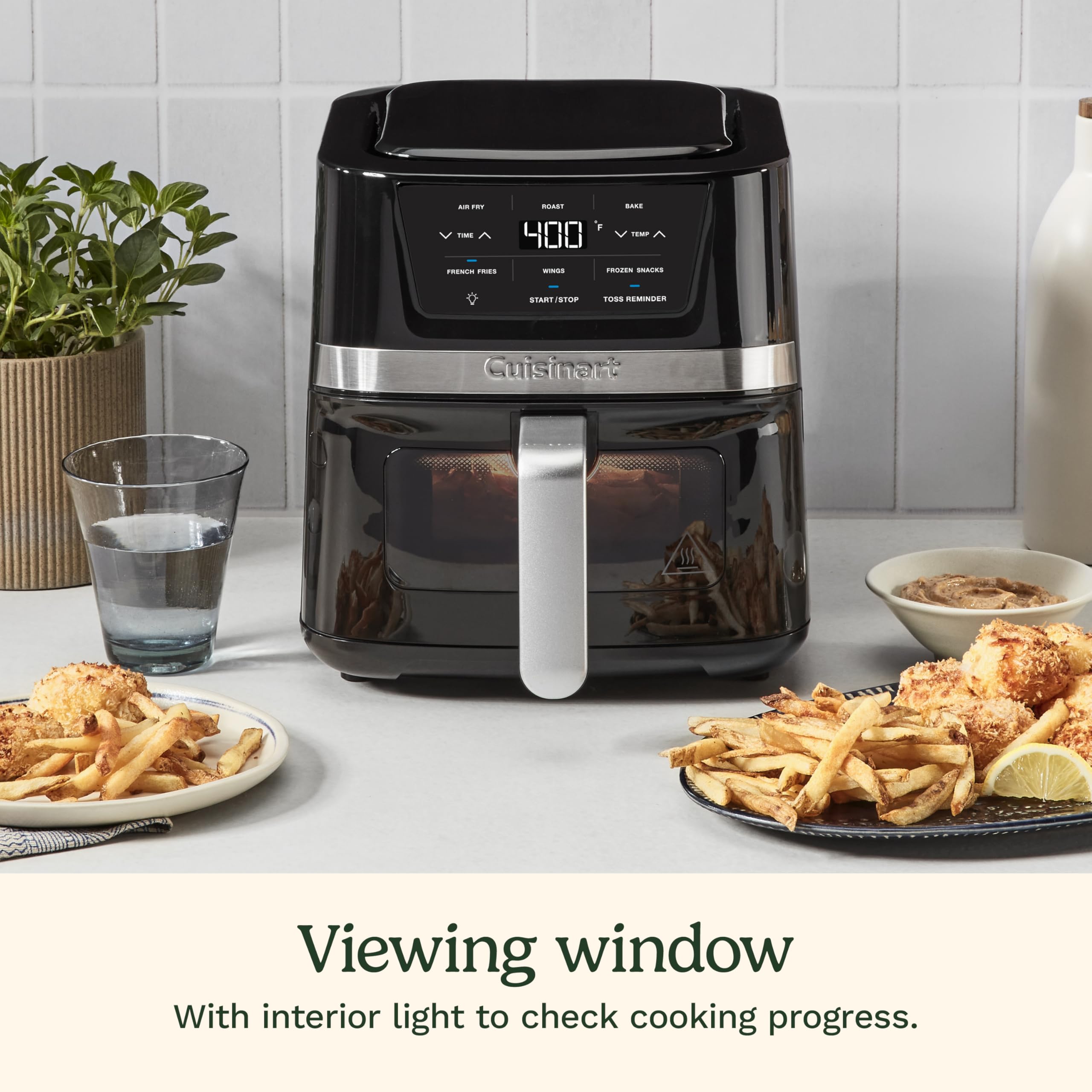 Foto 7 pulgar | Horno Air Fryer Cuisinart Air-80 2.6l Negro Acero Inoxidable - Venta Internacional