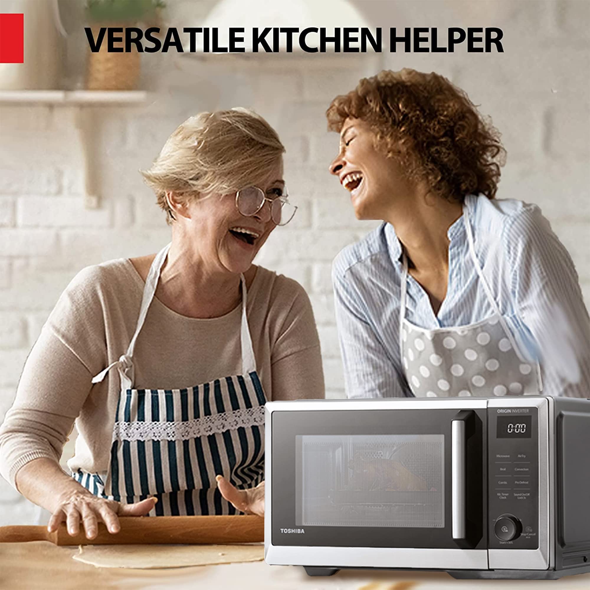 Foto 8 pulgar | Horno Microondas Toshiba Master Series 6 En 1 Inversor 1800w - Venta Internacional.