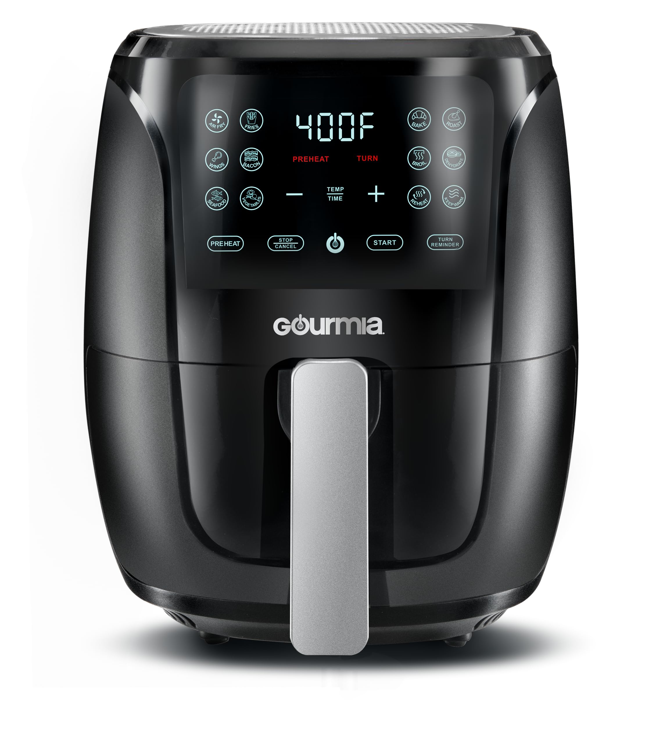 Horno Air Freyer Gourmia 4 L 12 Presets Negro Inoxidable - Venta Internacional