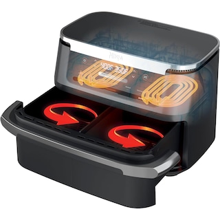Foto 7 | Freidora de Aire Ninja Foodi DualZone FlexBasket 7 en 1 - Venta Internacional