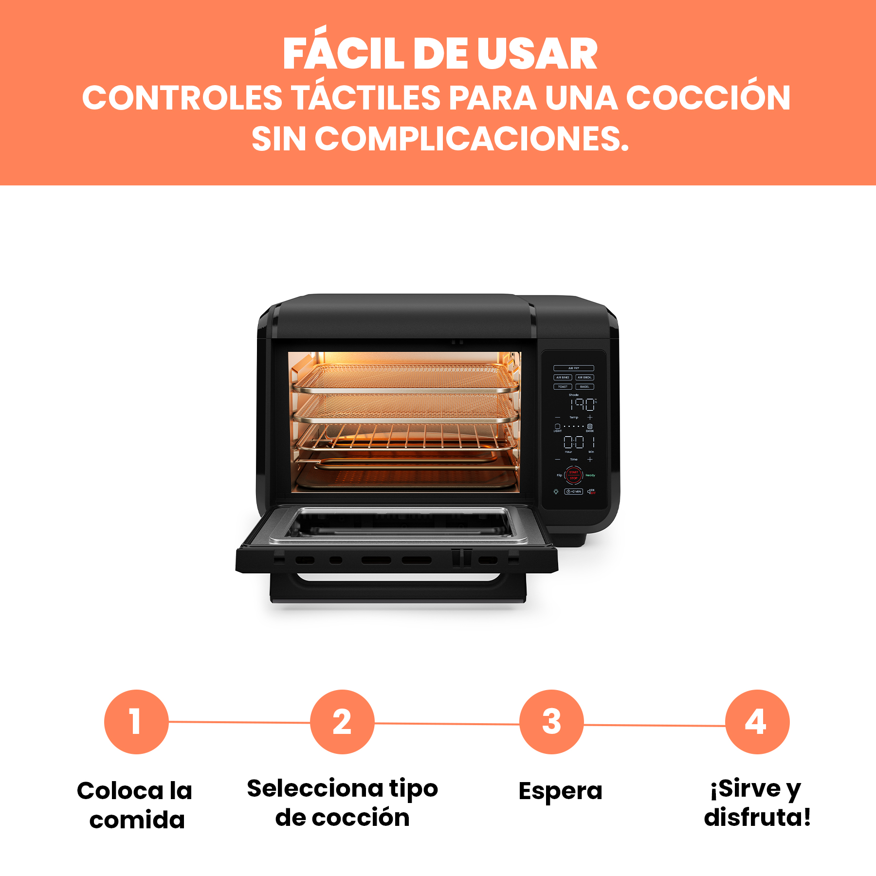 Foto 7 pulgar | Chefman - Easyair 15 Qt: Freidora De Aire Y Horno De Encimera