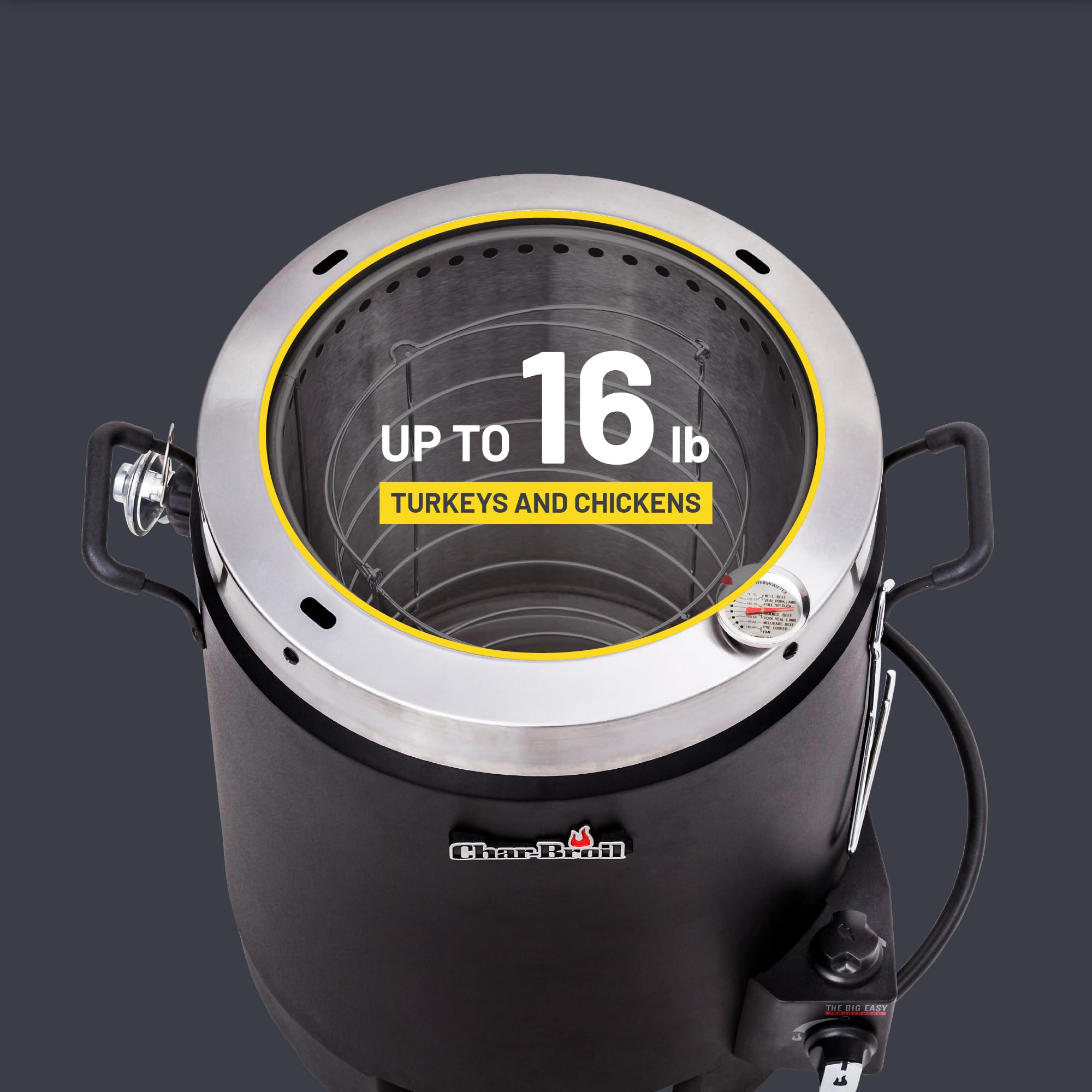 Foto 5 pulgar | Freidora De Pavo Char-broil The Big Easy Tru-infrared Negra - Venta Internacional.