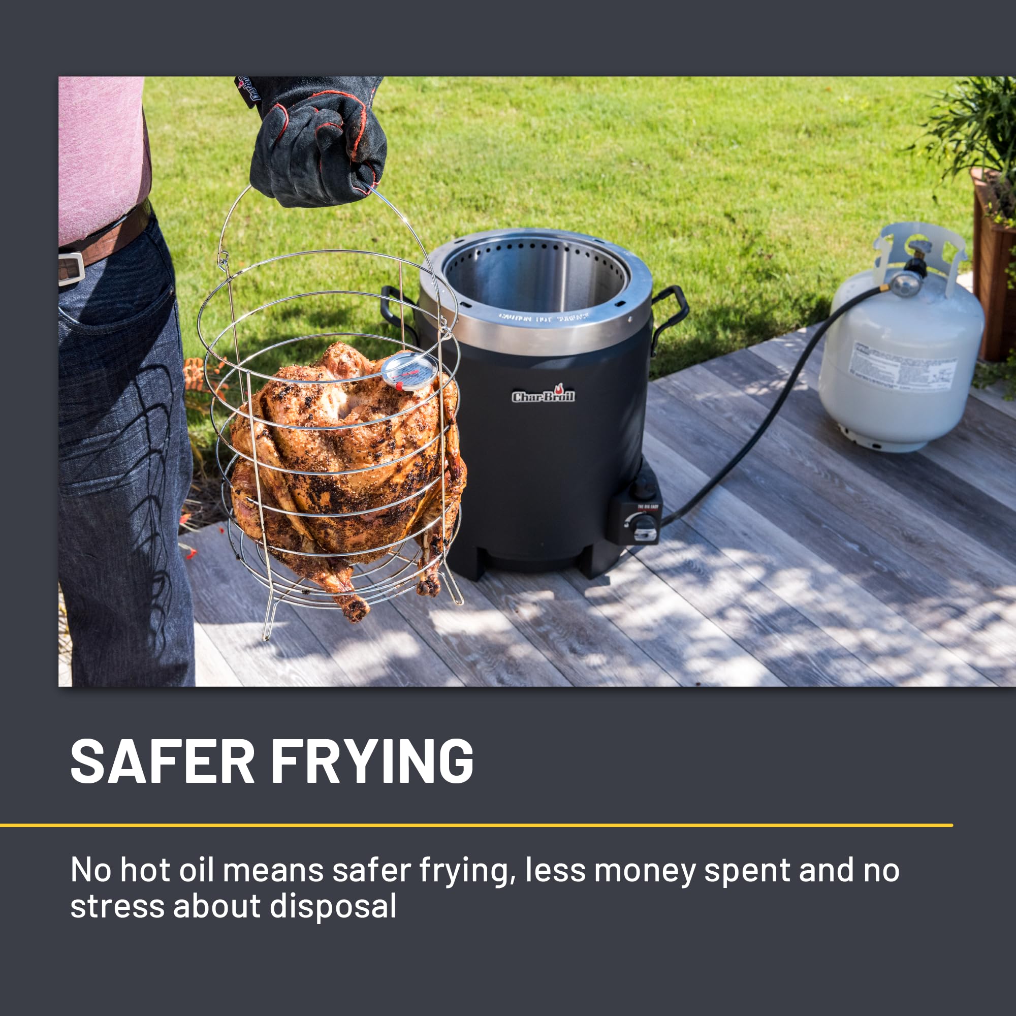 Foto 5 | Freidora De Pavo Char-broil The Big Easy Tru-infrared Negra - Venta Internacional.