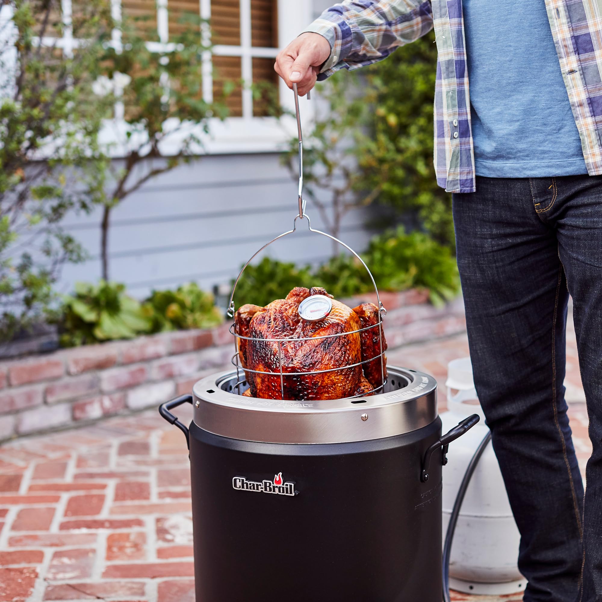 Foto 8 pulgar | Freidora De Pavo Char-broil The Big Easy Tru-infrared Negra - Venta Internacional.