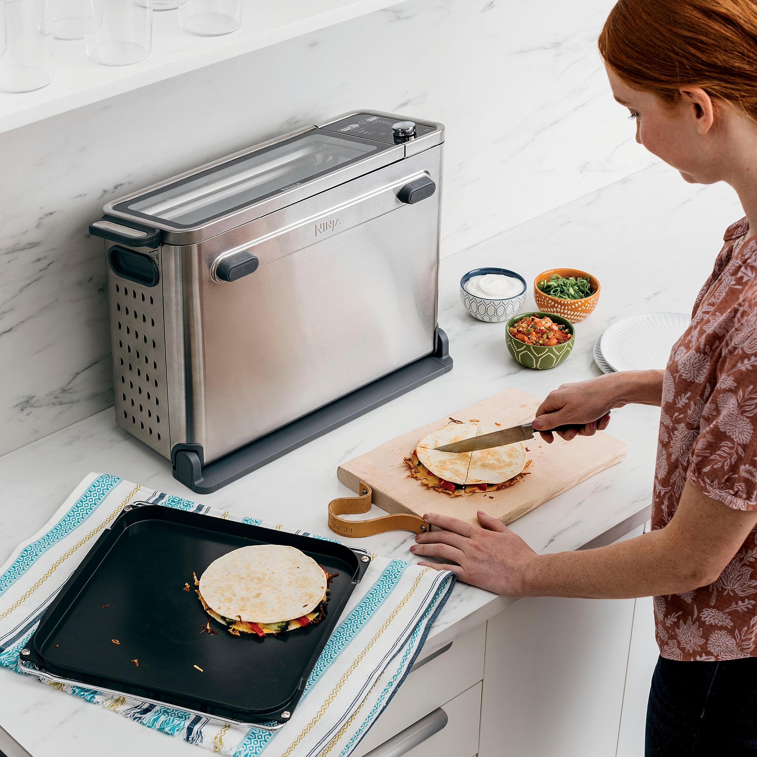 Foto 3 pulgar | Reacondicionado Horno Tostador De Convección Para Encimera Ninja Ft301 Dual Heat - Venta Internacional.