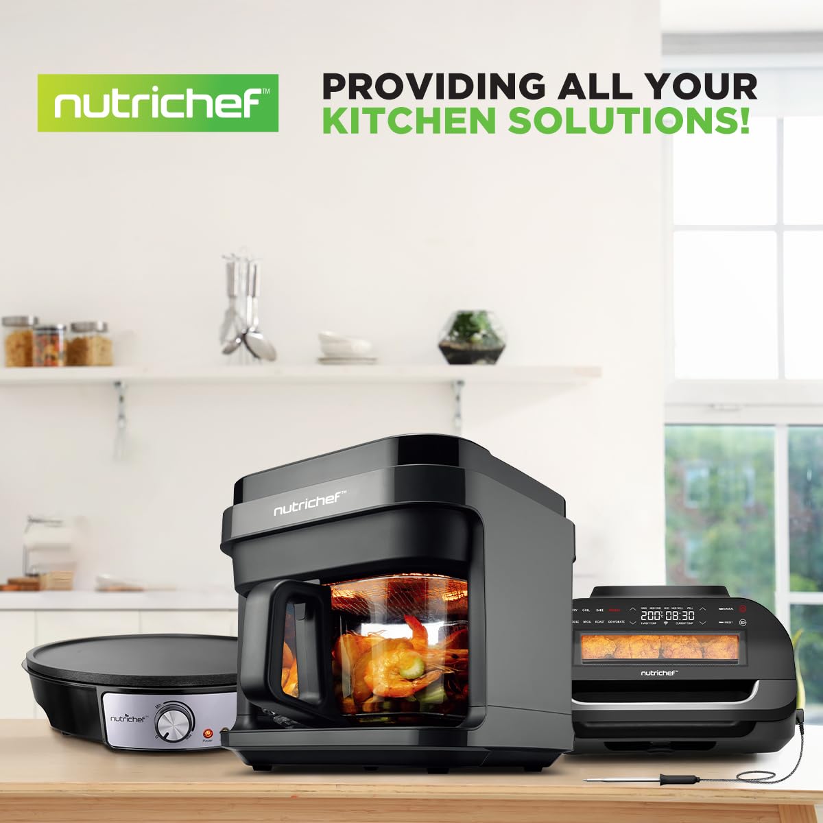 Foto 8 pulgar | Freidora de Aire Nutrichef de 1200 w-Venta Internacional