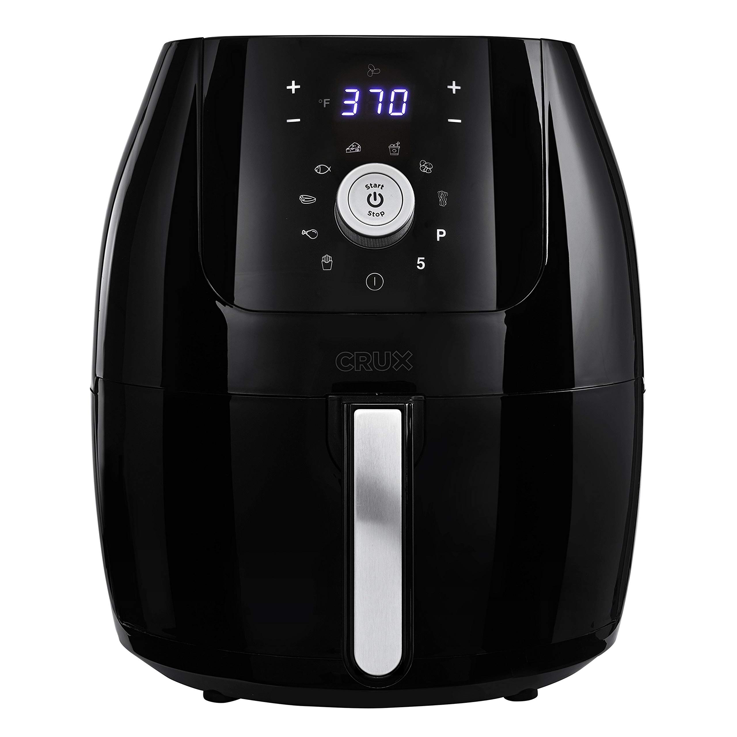 Foto 2 pulgar | Air Fryer Crux Digital con Sartén Antiadherente Negro - Venta Internacional