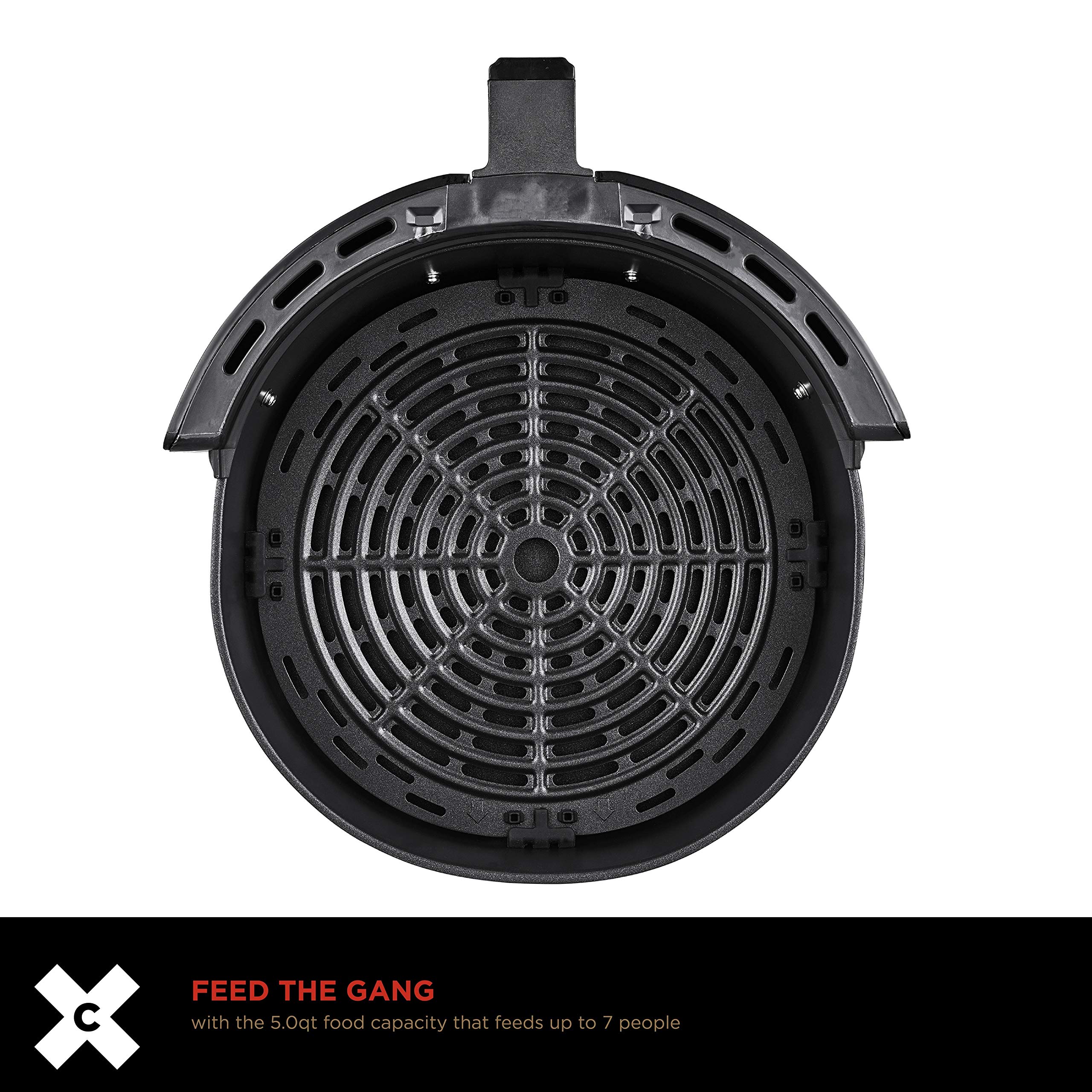 Foto 5 pulgar | Air Fryer Crux Digital con Sartén Antiadherente Negro - Venta Internacional