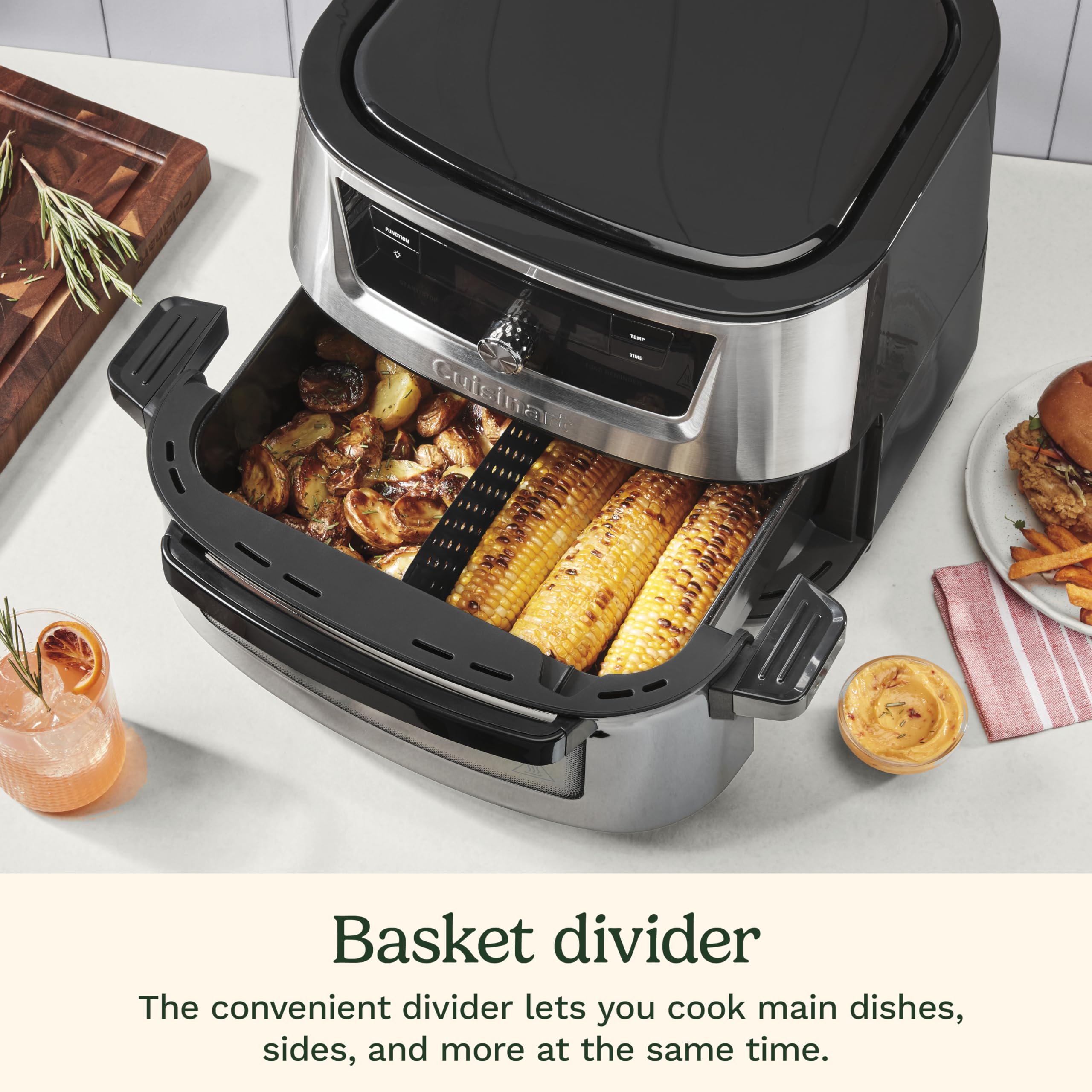 Foto 6 | Freidora de Aire Cuisinart Airx-221 9l 6 Presets Acero Inoxidable - Venta Internacional