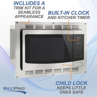 Foto 3 | Microondas de Convección y Freidora de Aire RecPro RV 1.0 Pies Cúbicos 120V - Venta Internacional