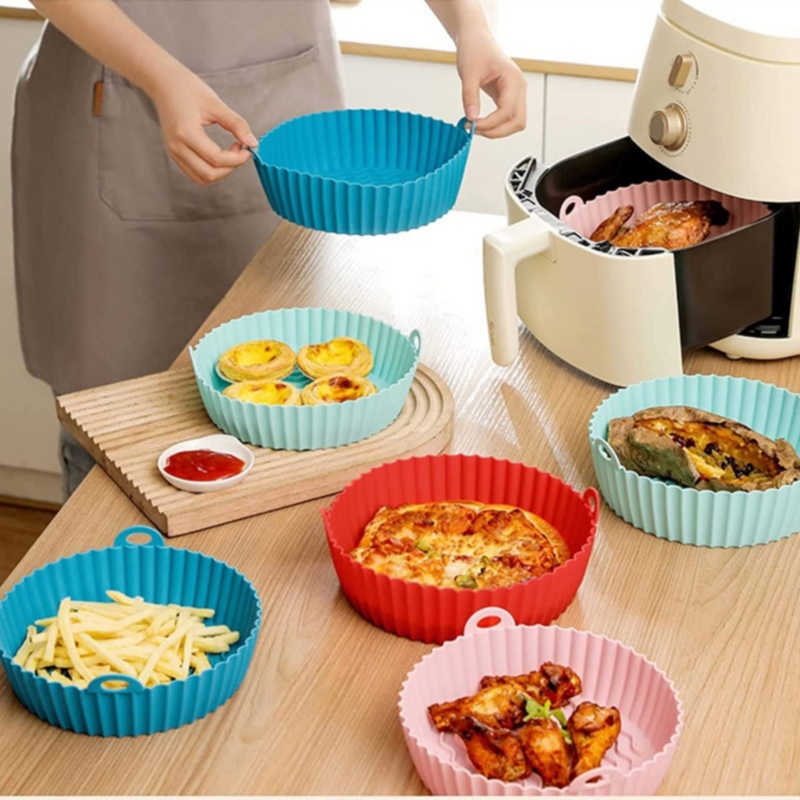 Foto 4 pulgar | Paquete de 2 Moldes de Silicona para Air Fryer de 3 Cuartos - Venta Internacional