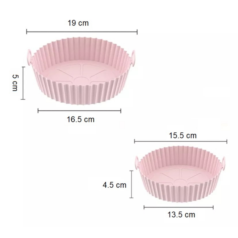 Foto 6 pulgar | Paquete de 2 Moldes de Silicona para Air Fryer de 3 Cuartos - Venta Internacional