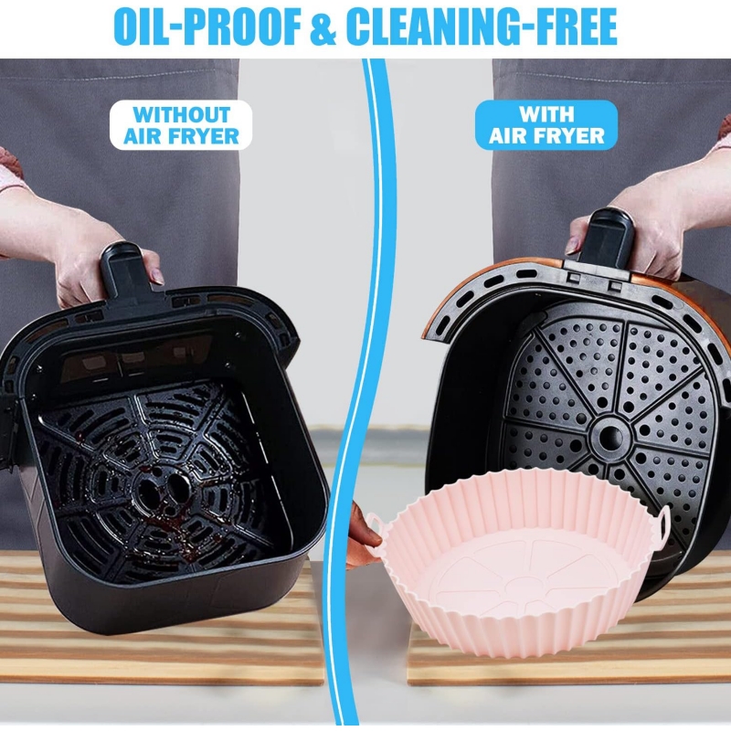 Foto 7 pulgar | Paquete de 2 Moldes de Silicona para Air Fryer de 3 Cuartos - Venta Internacional