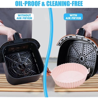 Foto 6 | Paquete de 2 Moldes de Silicona para Air Fryer de 3 Cuartos - Venta Internacional