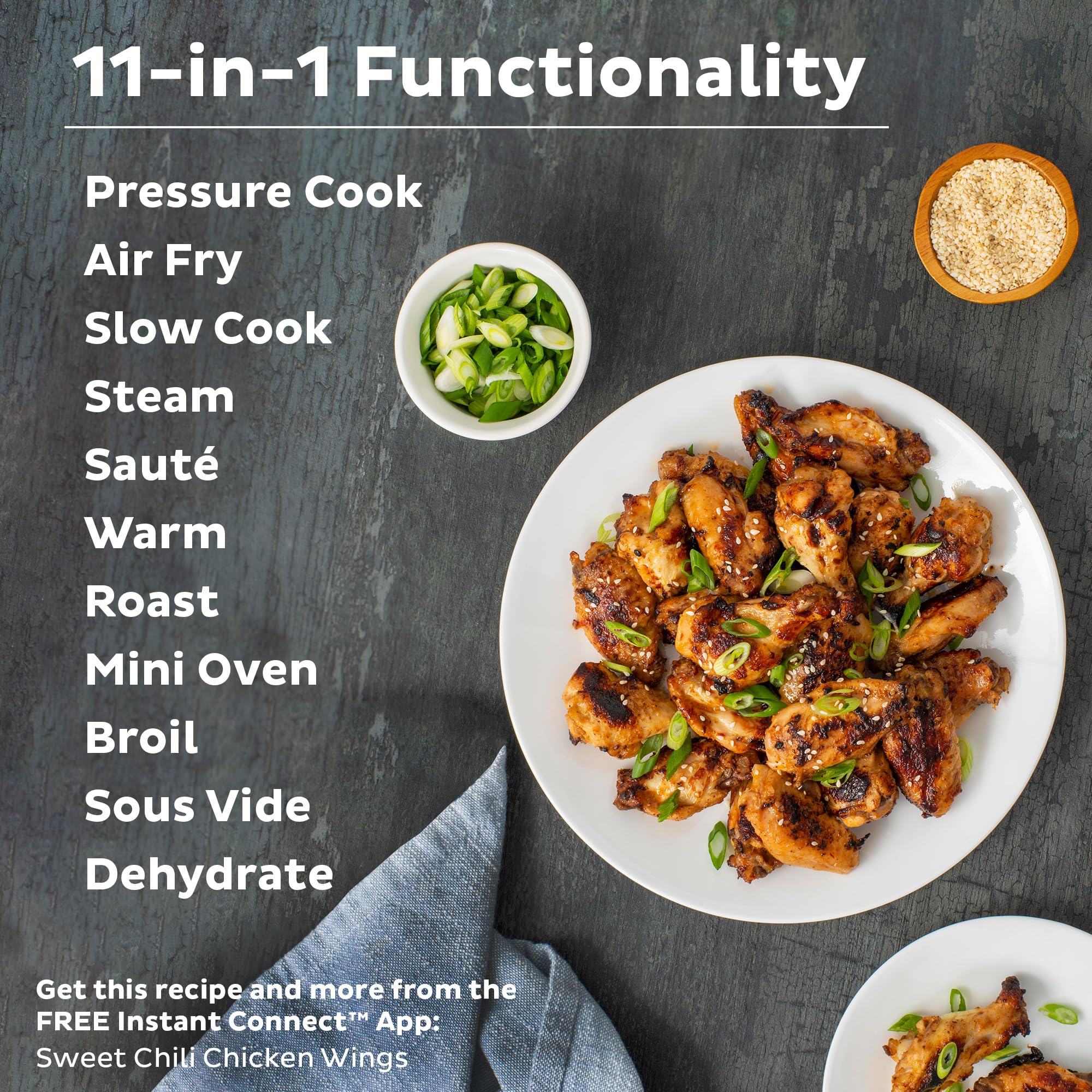 Foto 5 pulgar | Freidora y Olla a Presión Eléctrica Instant Pot Duo Crisp 11 en 1, 6 Litros - Venta Internacional