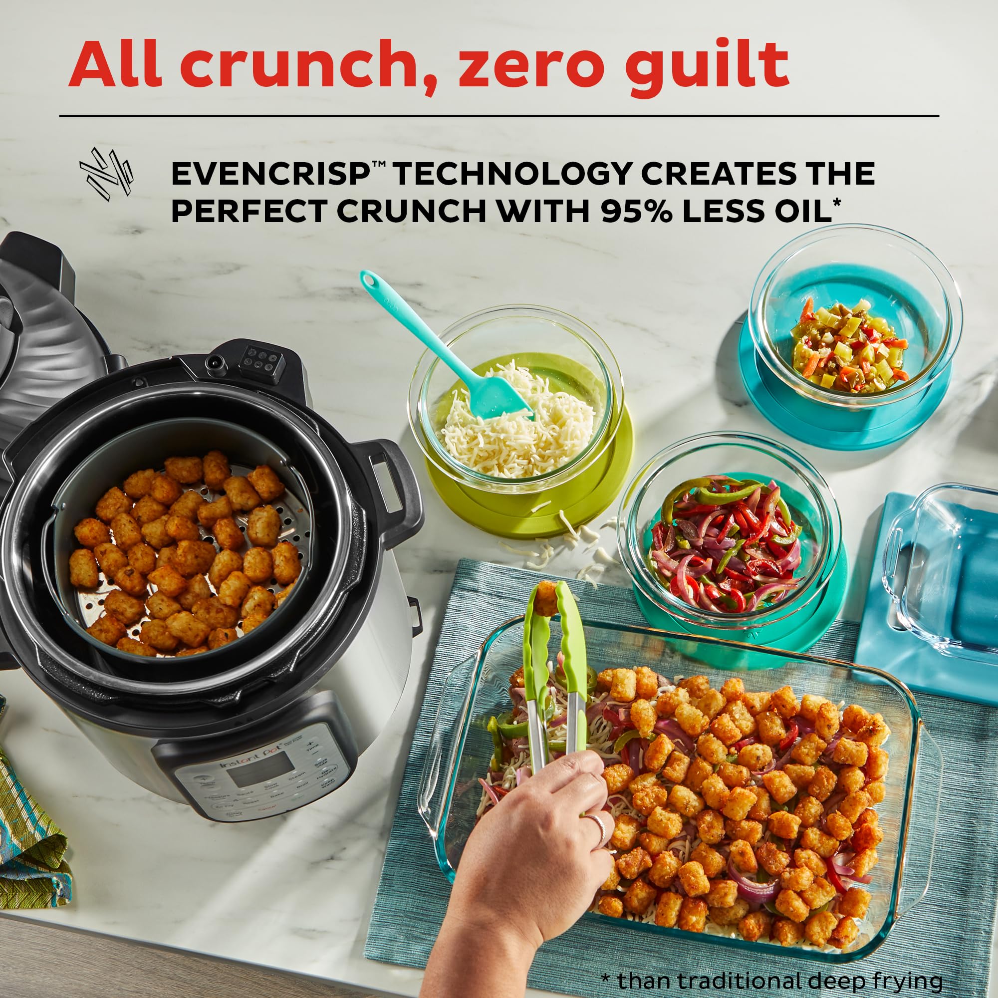 Foto 7 pulgar | Freidora y Olla a Presión Eléctrica Instant Pot Duo Crisp 11 en 1, 6 Litros - Venta Internacional