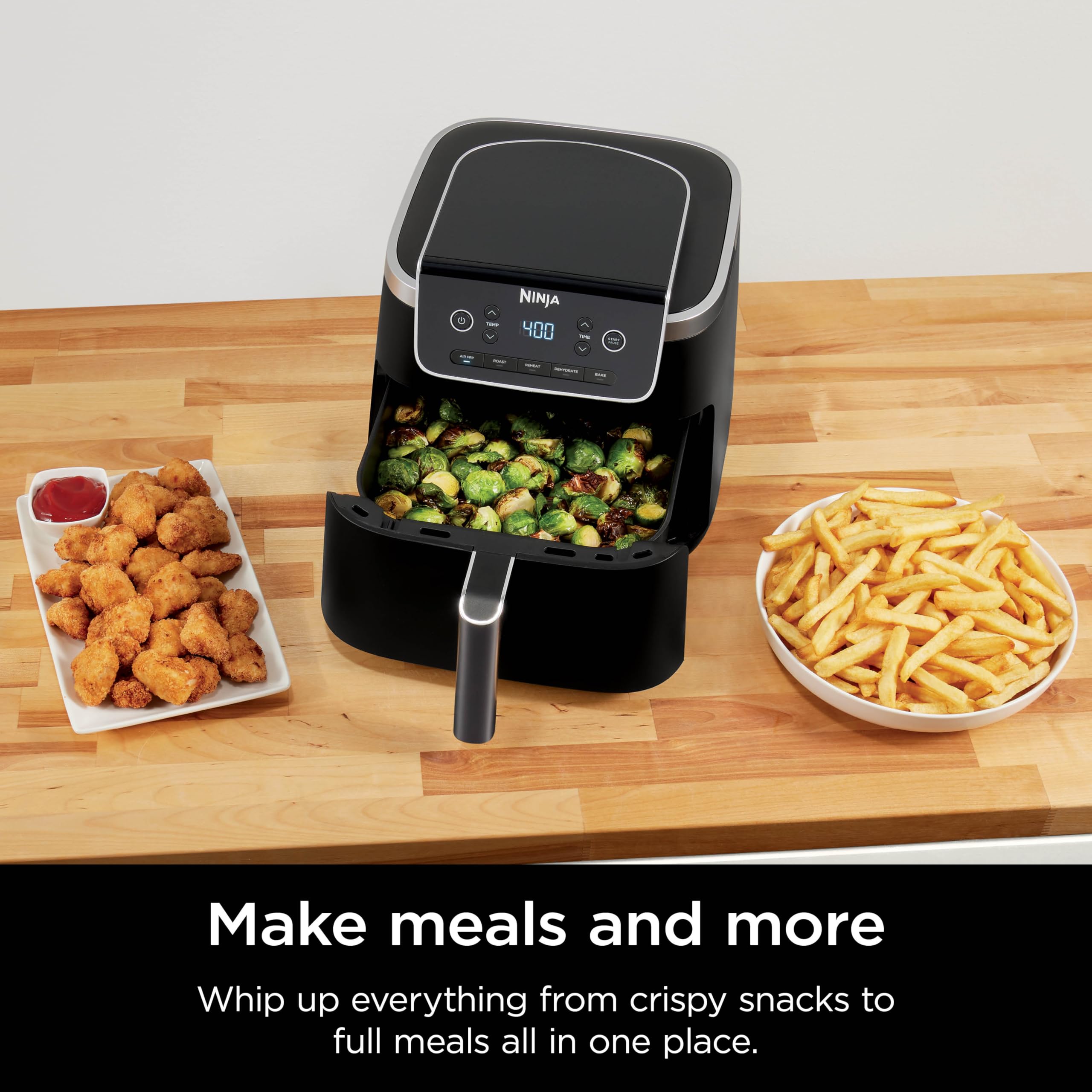 Foto 5 | Air Fryer Ninja Pro 5 en 1, 5 Litros Gris Af142 - Venta Internacional