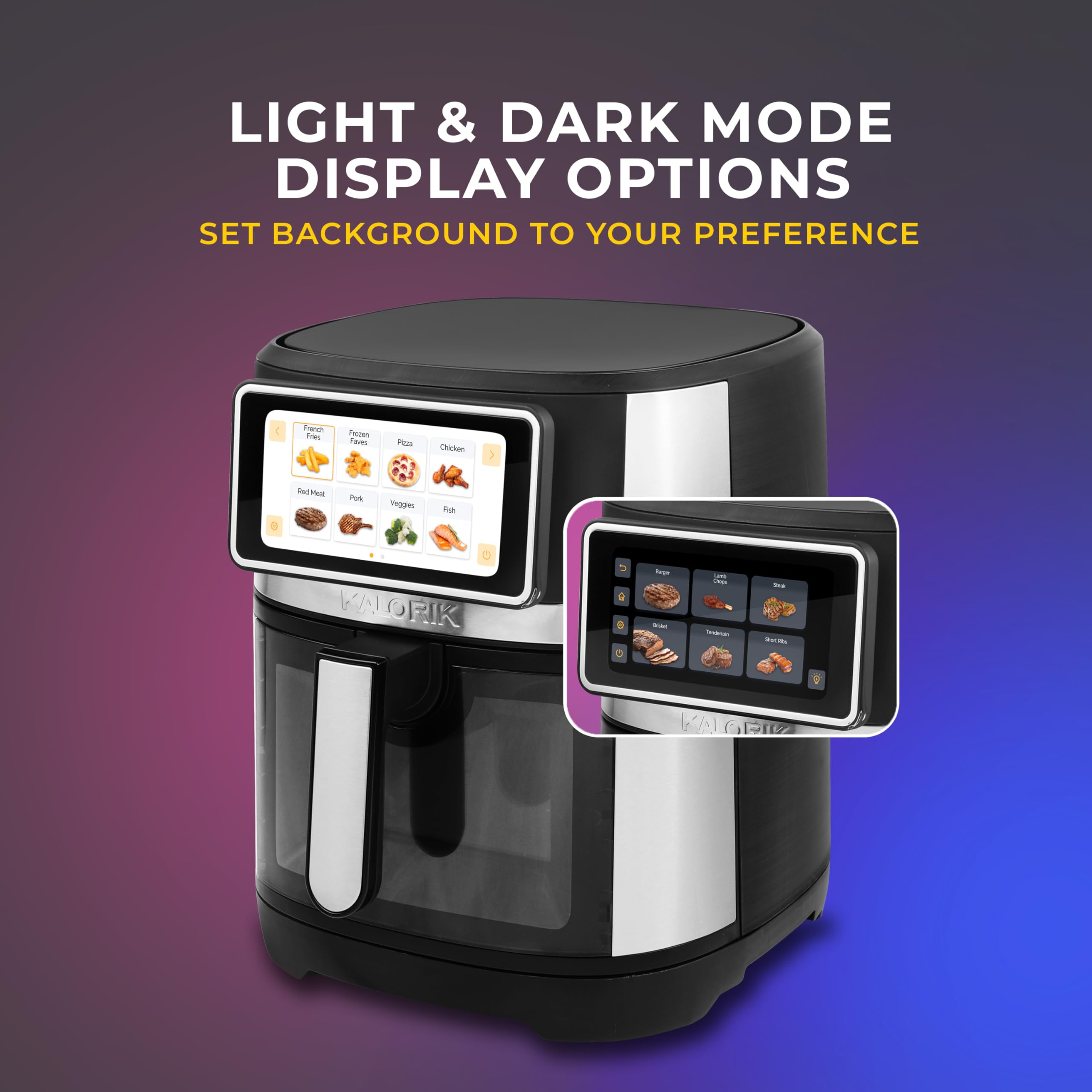 Foto 7 | Freidora Kalorik Vivid Touch Series 5l 1500w De Acero Inoxidable - Venta Internacional.