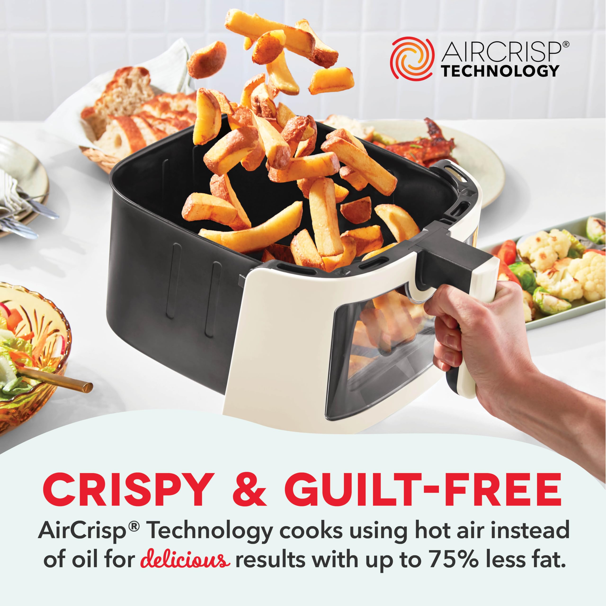 Foto 3 pulgar | Freidora de Aire Dash Tasti-Crisp Clear View 7 L - Venta Internacional