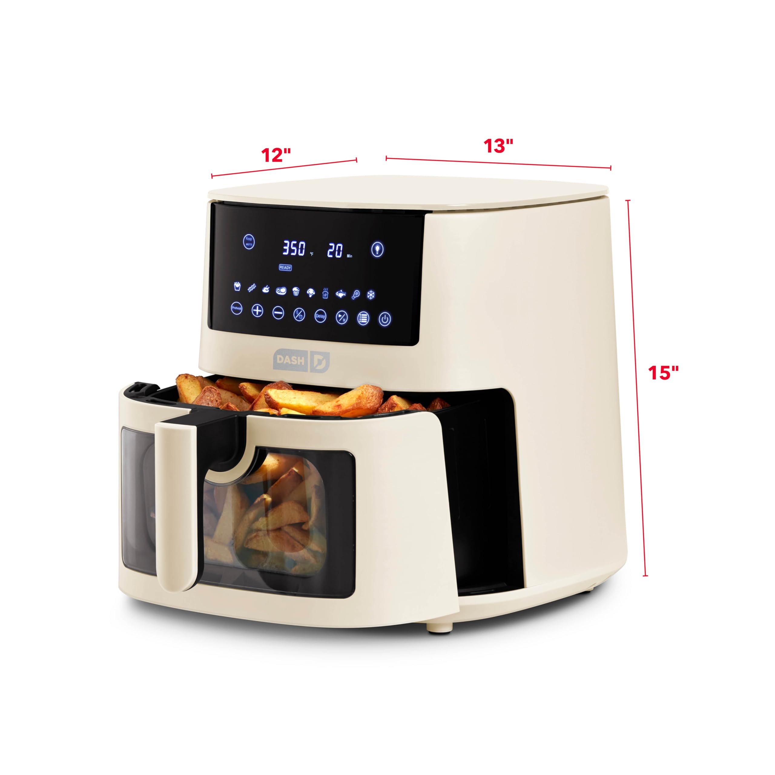 Foto 8 pulgar | Freidora de Aire Dash Tasti-Crisp Clear View 7 L - Venta Internacional