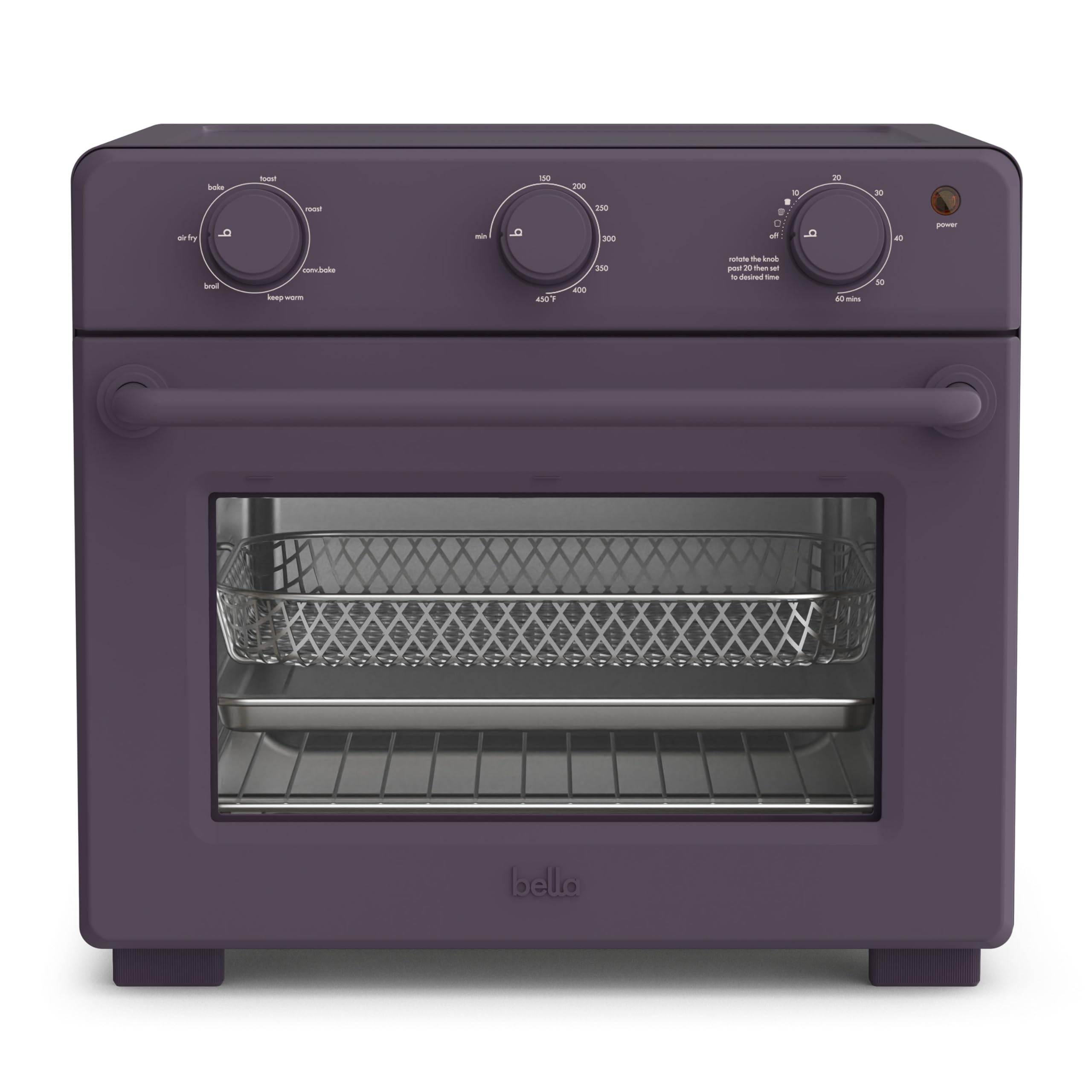 Horno Tostador Air Fry Bella Air Fry 7 Preset 1700w Plum - Venta Internacional