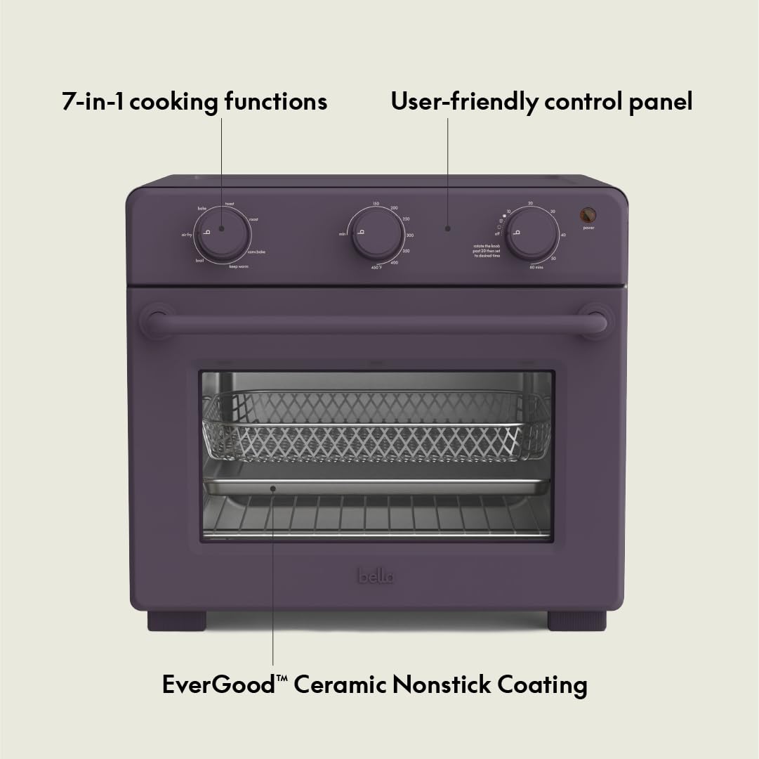 Foto 3 pulgar | Horno Tostador Air Fry Bella Air Fry 7 Preset 1700w Plum - Venta Internacional