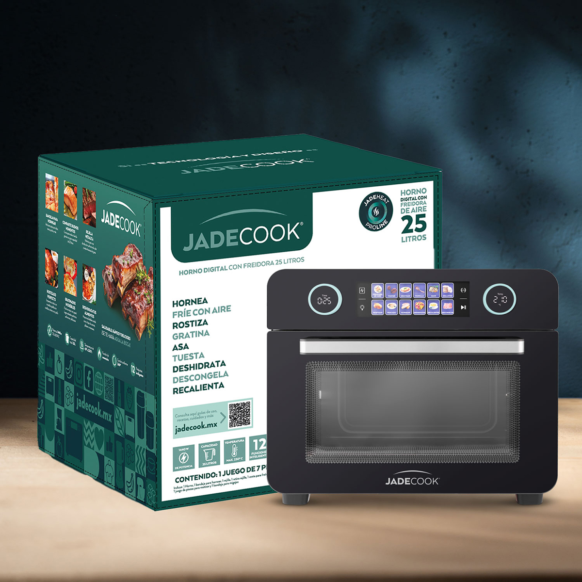 Foto 5 pulgar | Horno digital con Freidora de Aire 25 l Jade Cook