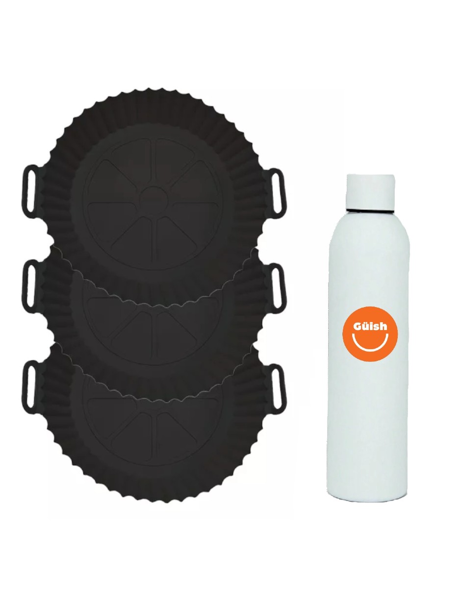 Moldes de Silicona para Freidora de Aire 3 Piezas + Termo Güish