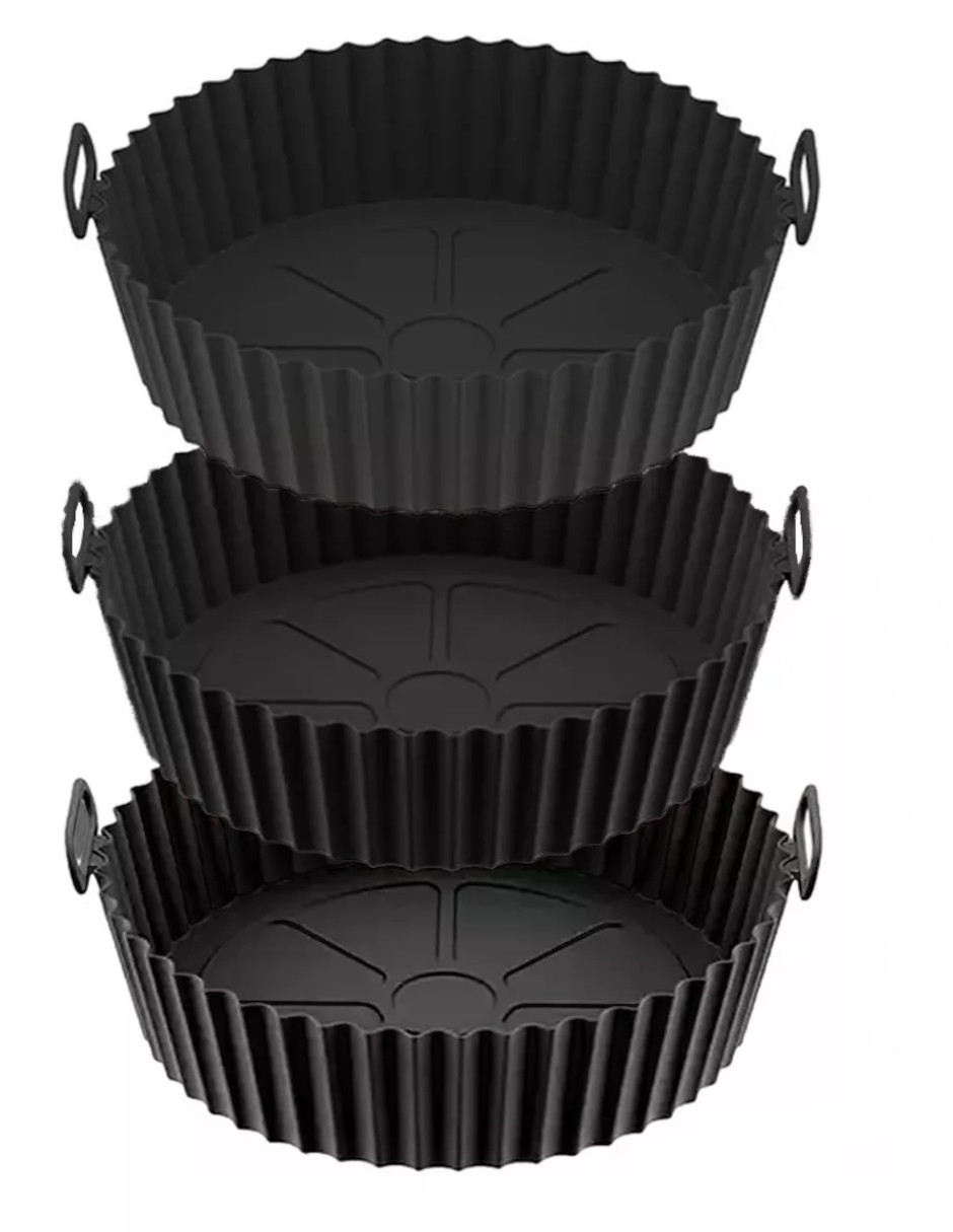Foto 4 pulgar | Moldes de Silicona para Freidora de Aire 3 Piezas + Termo Güish